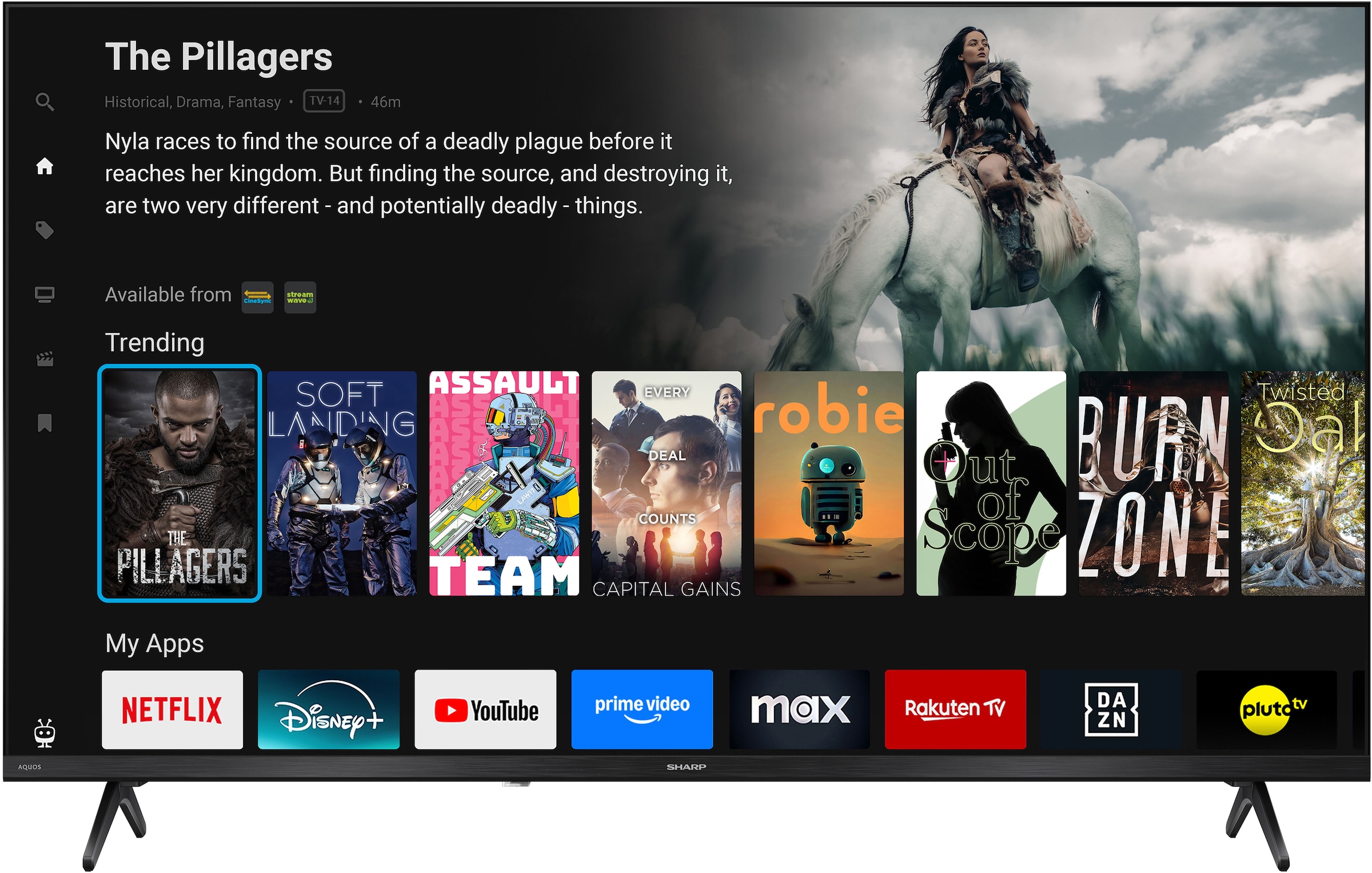 Sharp Téléviseur QLED »2T-C40HE3x« 101 cm/40 ″