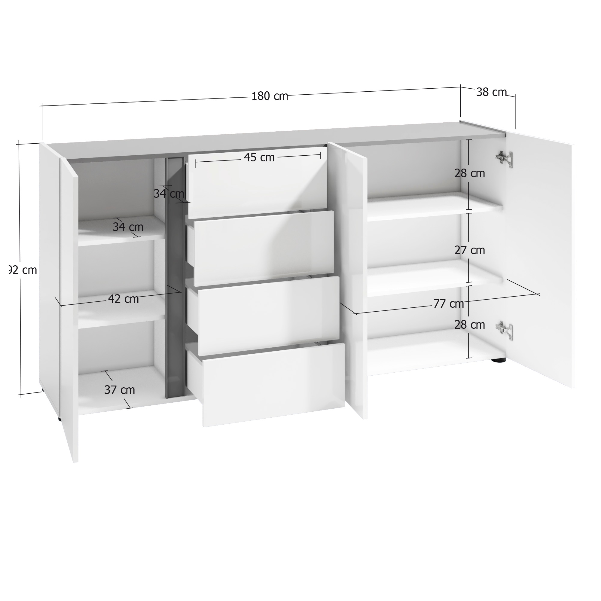 Home affaire Sideboard »Atrium« 1 cuis tlg.