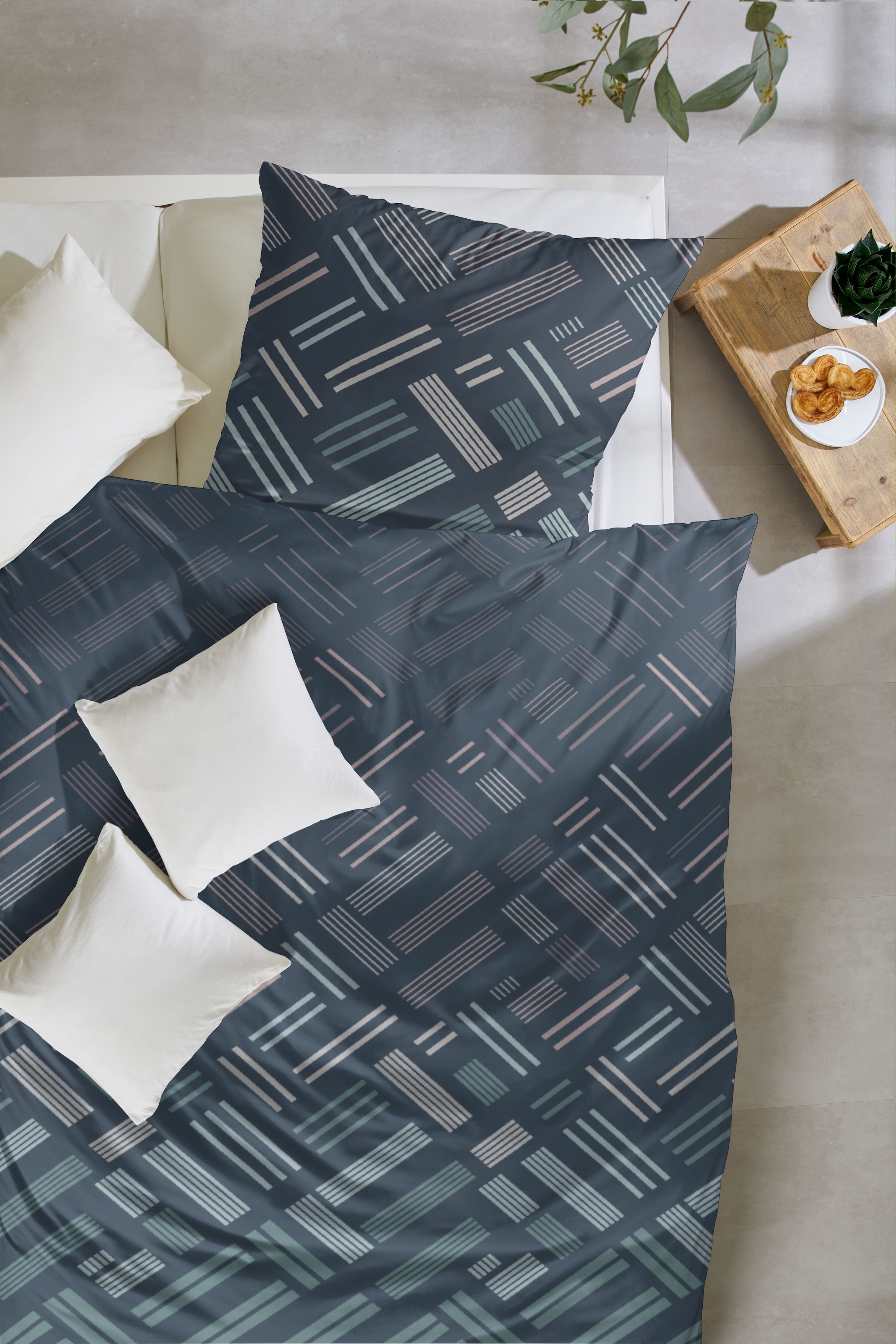 Primera Bettwäsche »Satin Bettwäsche "Retro"« 2 Stk. tlg. Mit Kindheitserinernden Tetris strukturen