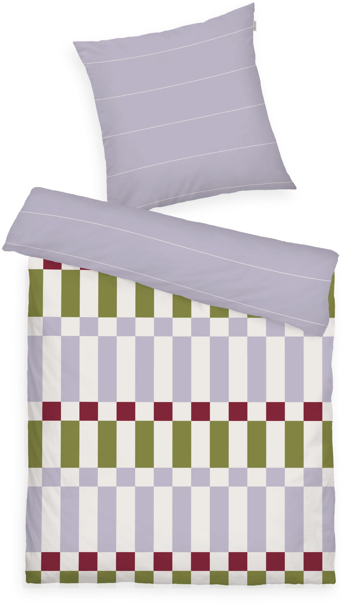 TOM TAILOR HOME Wendebettwäsche »BOLD CHECK in Gr. 135x200cm oder 155x220cm« 2 Stk. new bedroom, gewebtes Label
