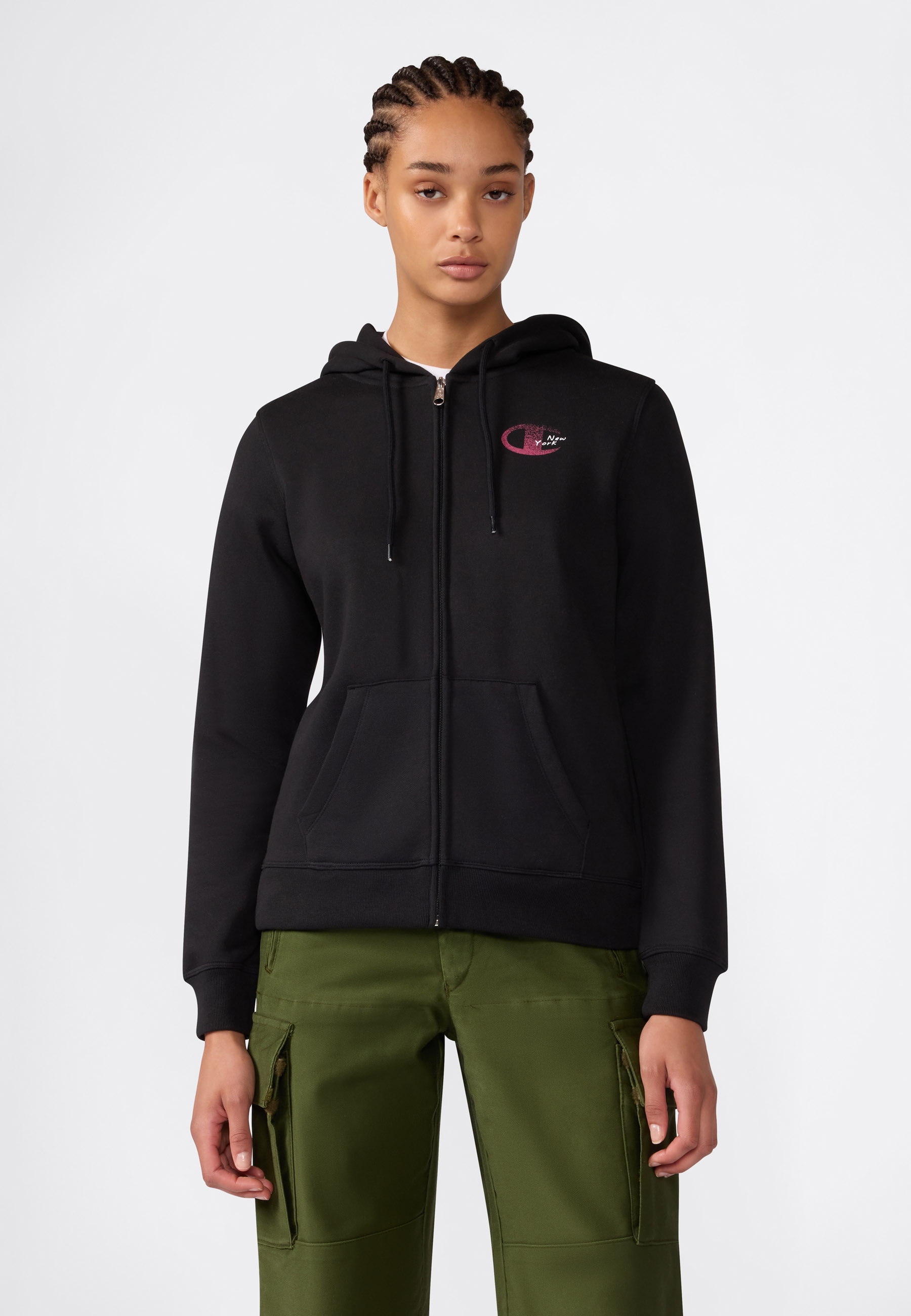 Champion Sweat à capuche »SPORTWEAR ZIP-UP HOODIE Slim Fit« avec fermeture éclair intégrale, coupe près du corps
