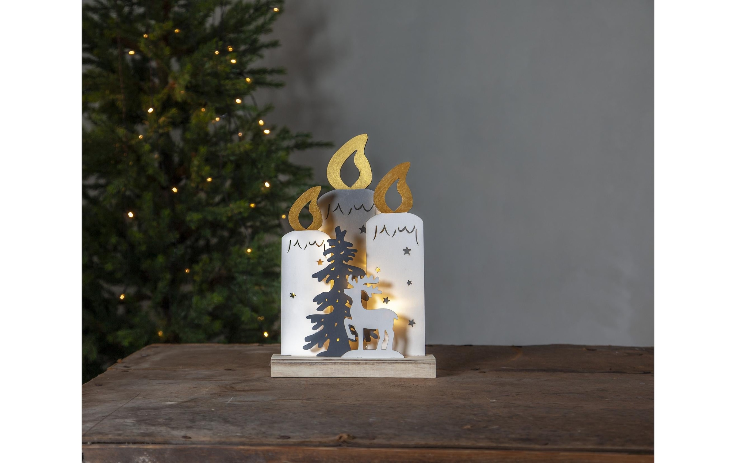 Parforce Traditional Hunting LED Dekofigur »Trading Tischdeko Kerzenständer«