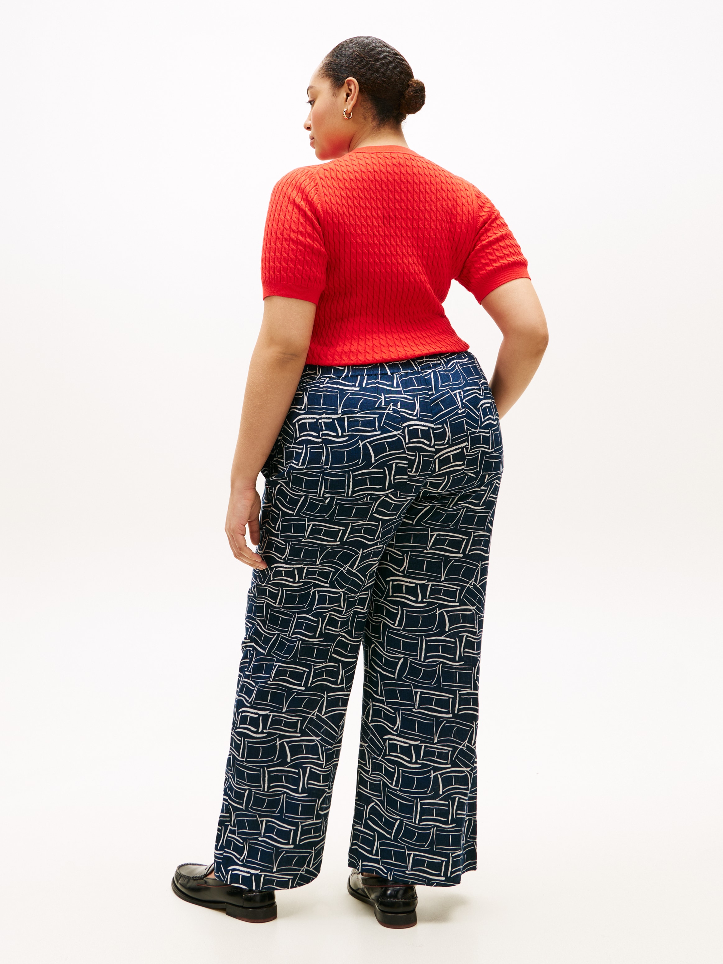 Tommy Hilfiger Curve Stoffhose »CRV ESS LINEN PULL ON PANTS«  in grossen Grössen