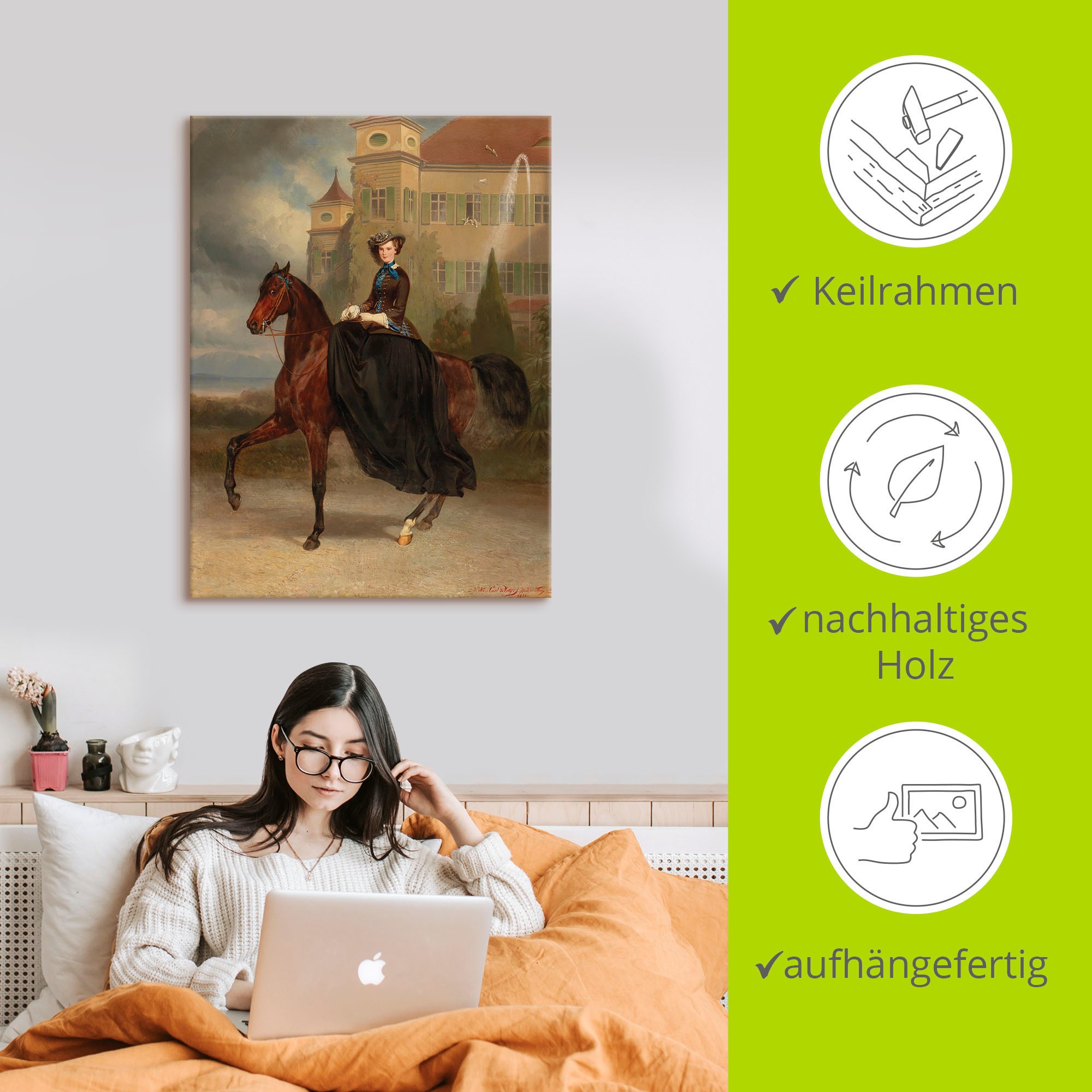 Artland Tableau sur toile »Kaiserin Elisabeth von Österreich« 1 cuis tlg. als Leinwandbild, Poster in verschied. Grössen