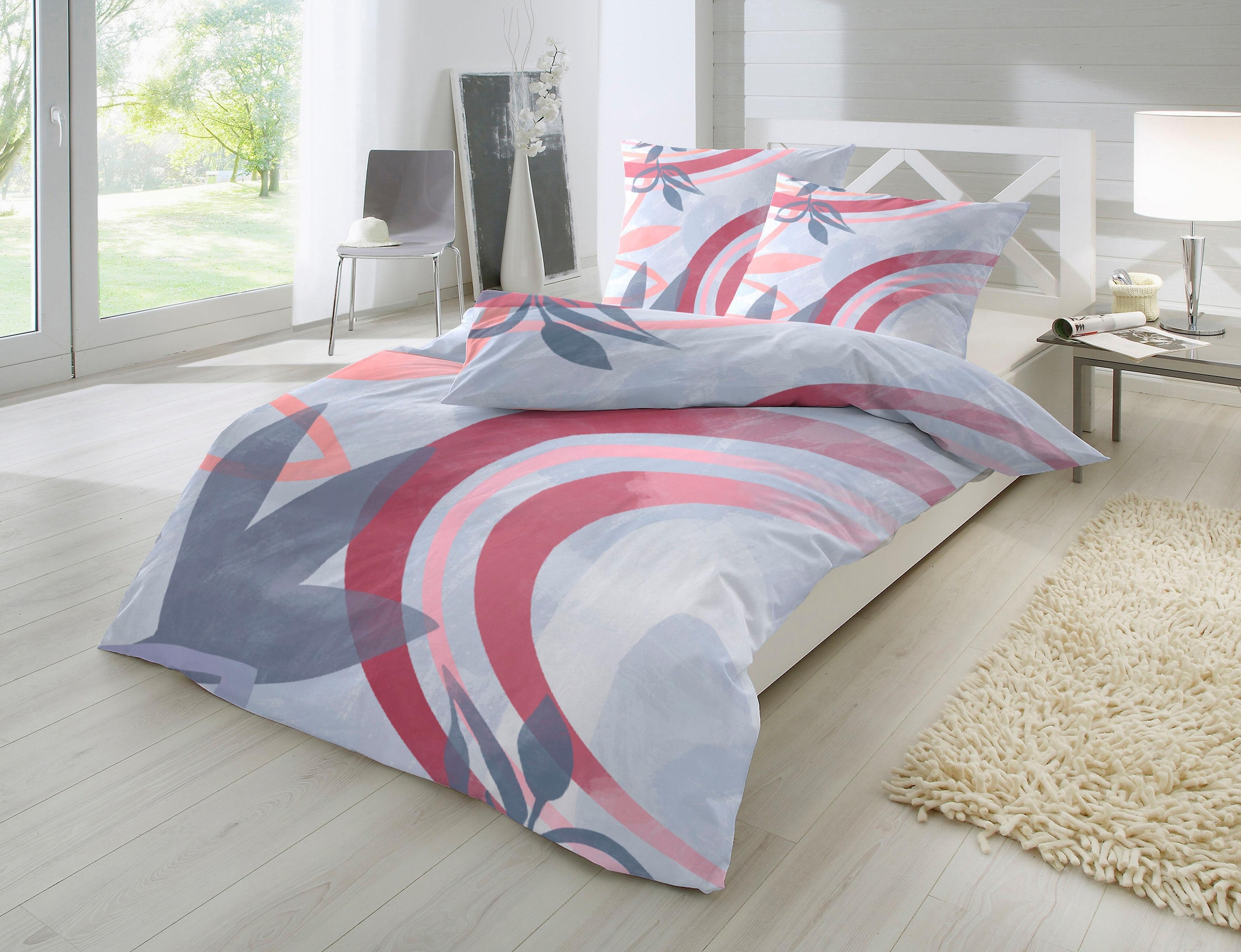 Primera Linge de lit »Art Deco« 2 cuis mit grossem Print