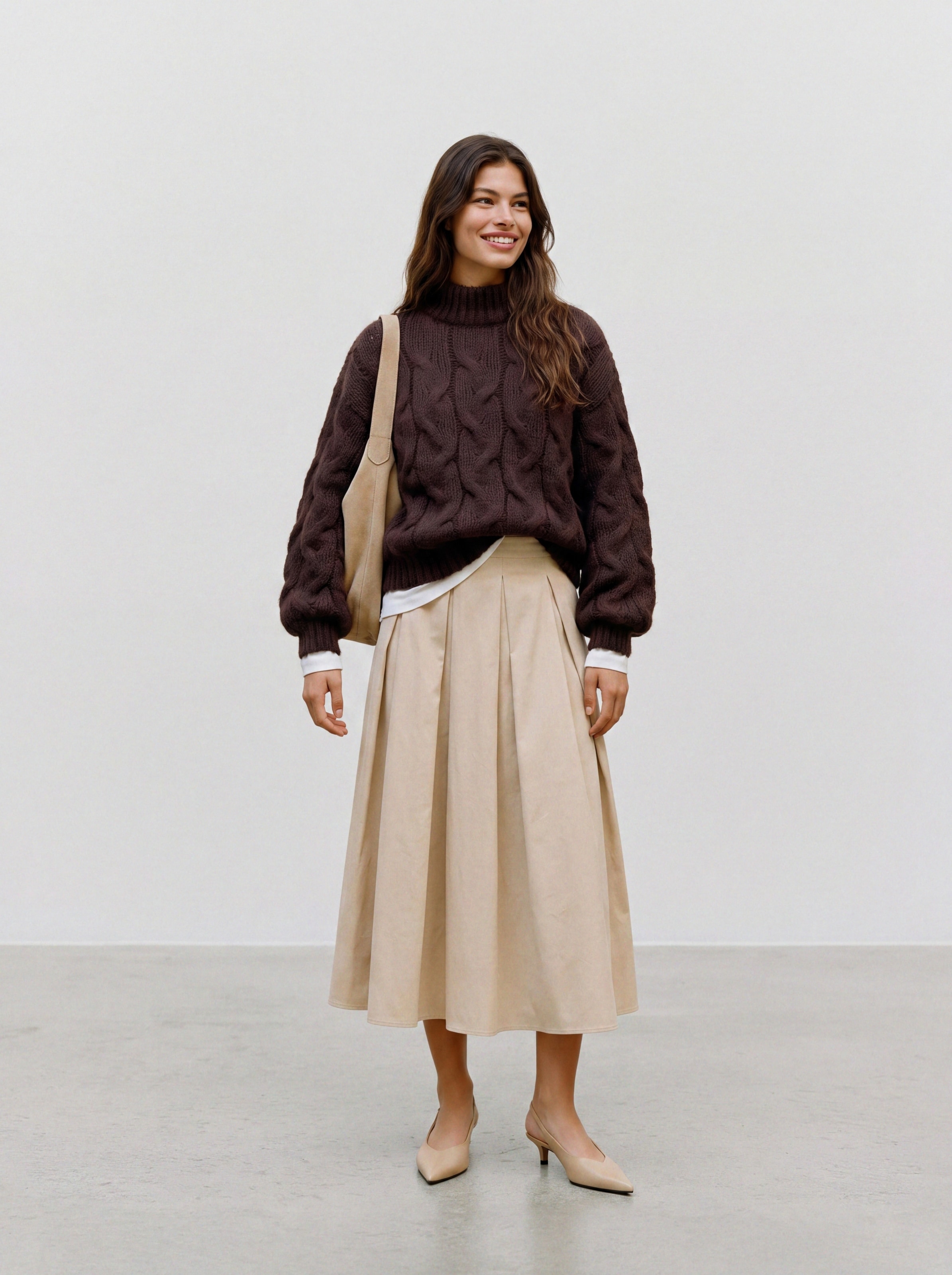 Vero Moda Strickpullover »VMMAYBE LS HIGH NECK CABLE PULLOVER NOOS« Kunstfaser, Zopfstrickmuster