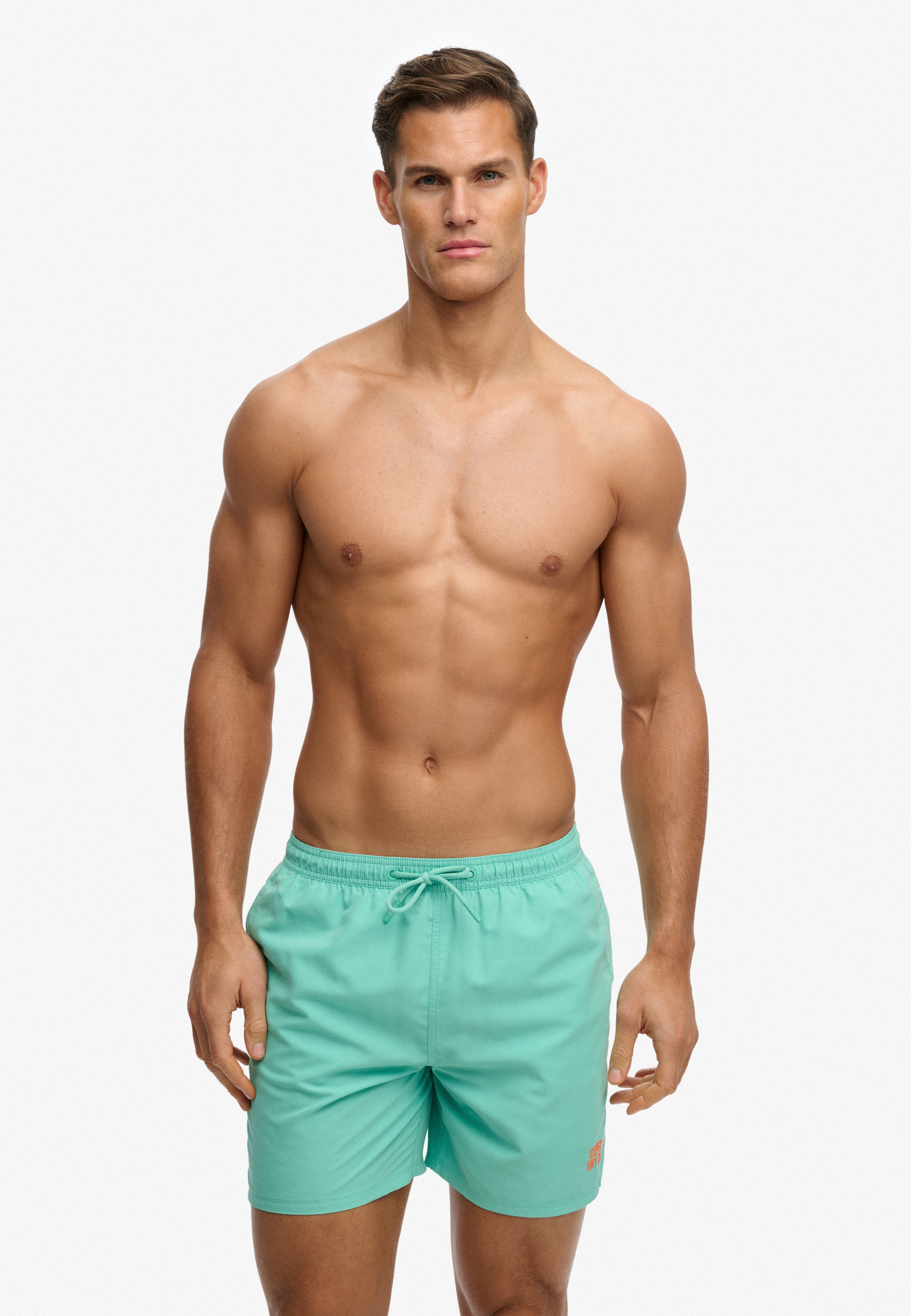 Superdry Badeshorts »ESSENTIAL 16 SWIM SHORT« Kunstfaser, relaxed fit