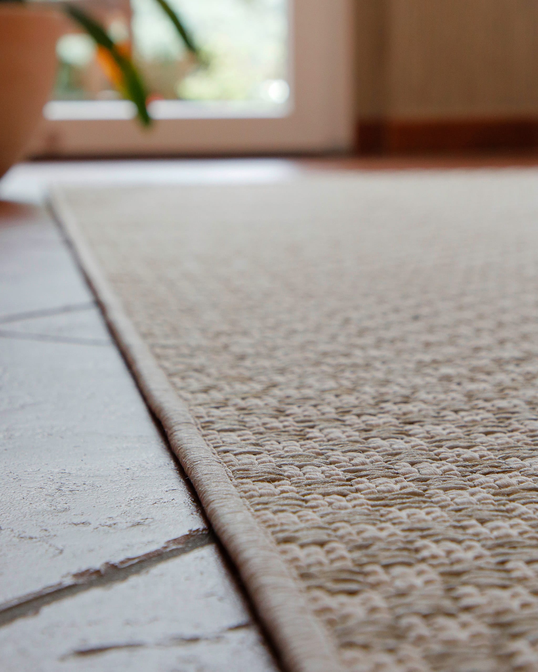 Wecon home Chemin de table »Miami South Beach« Rectangulaire 5 mm Höhe In- & Outdoor Teppich, wetterfest, kariert, Balkon, pflegeleicht