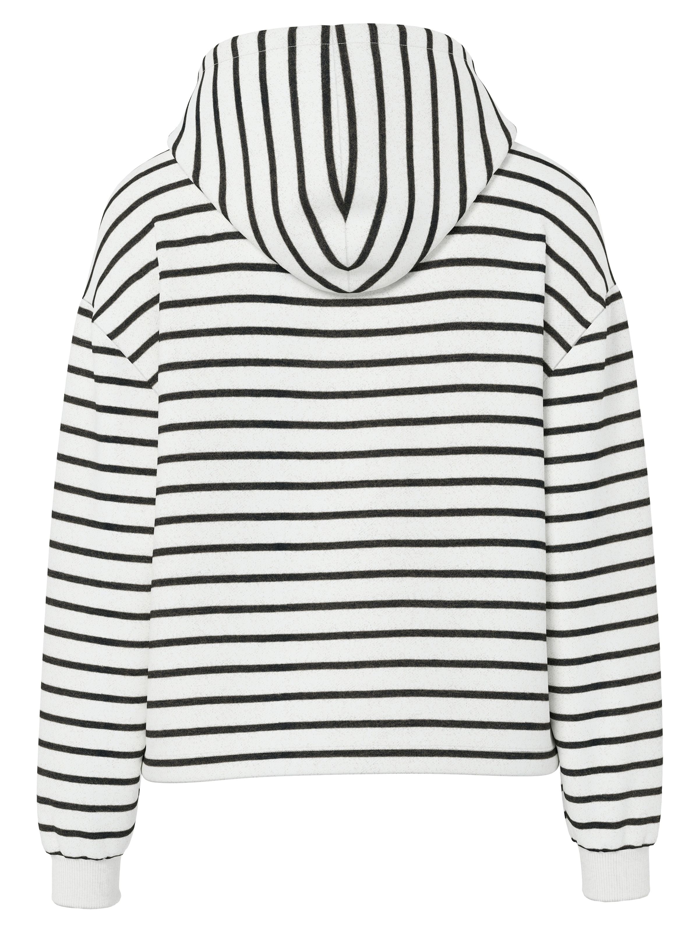 pieces Sweat à capuche »PCCHILLI LS HOODIE STRIPES EMB NOOS BC«, mélange coton, coupe régulière
