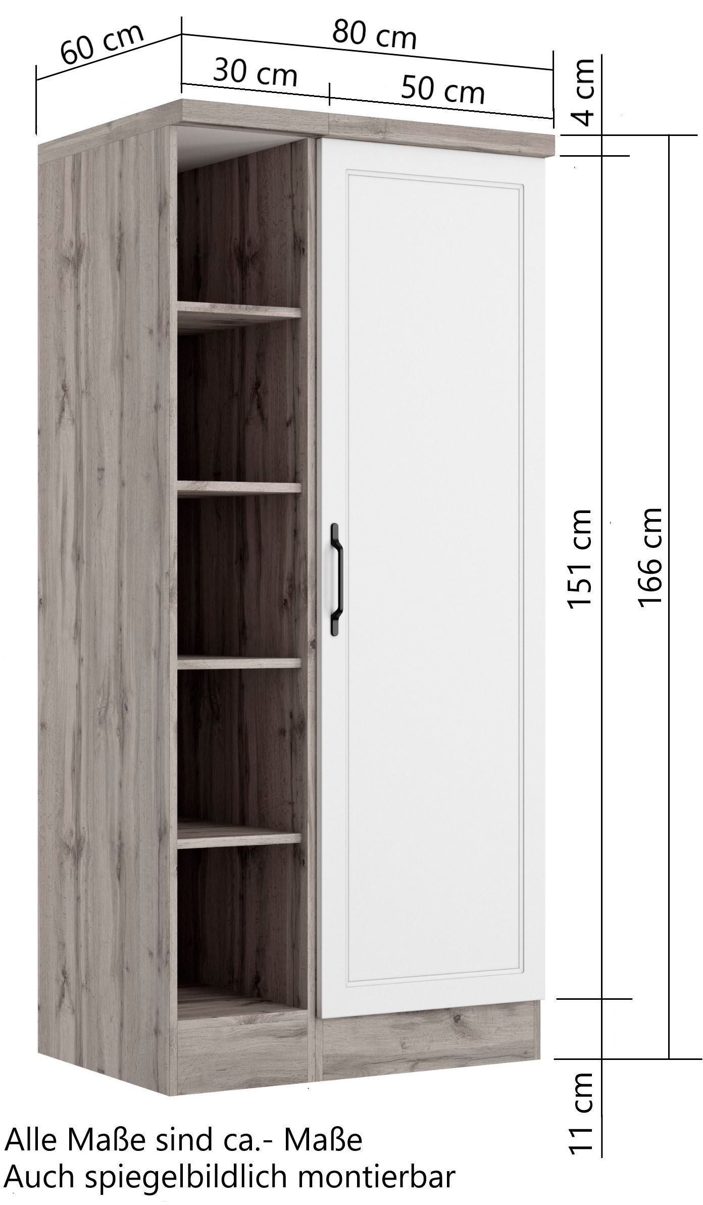 KOCHSTATION Armoire à provisions »KS-Lana« largeur 80 cm