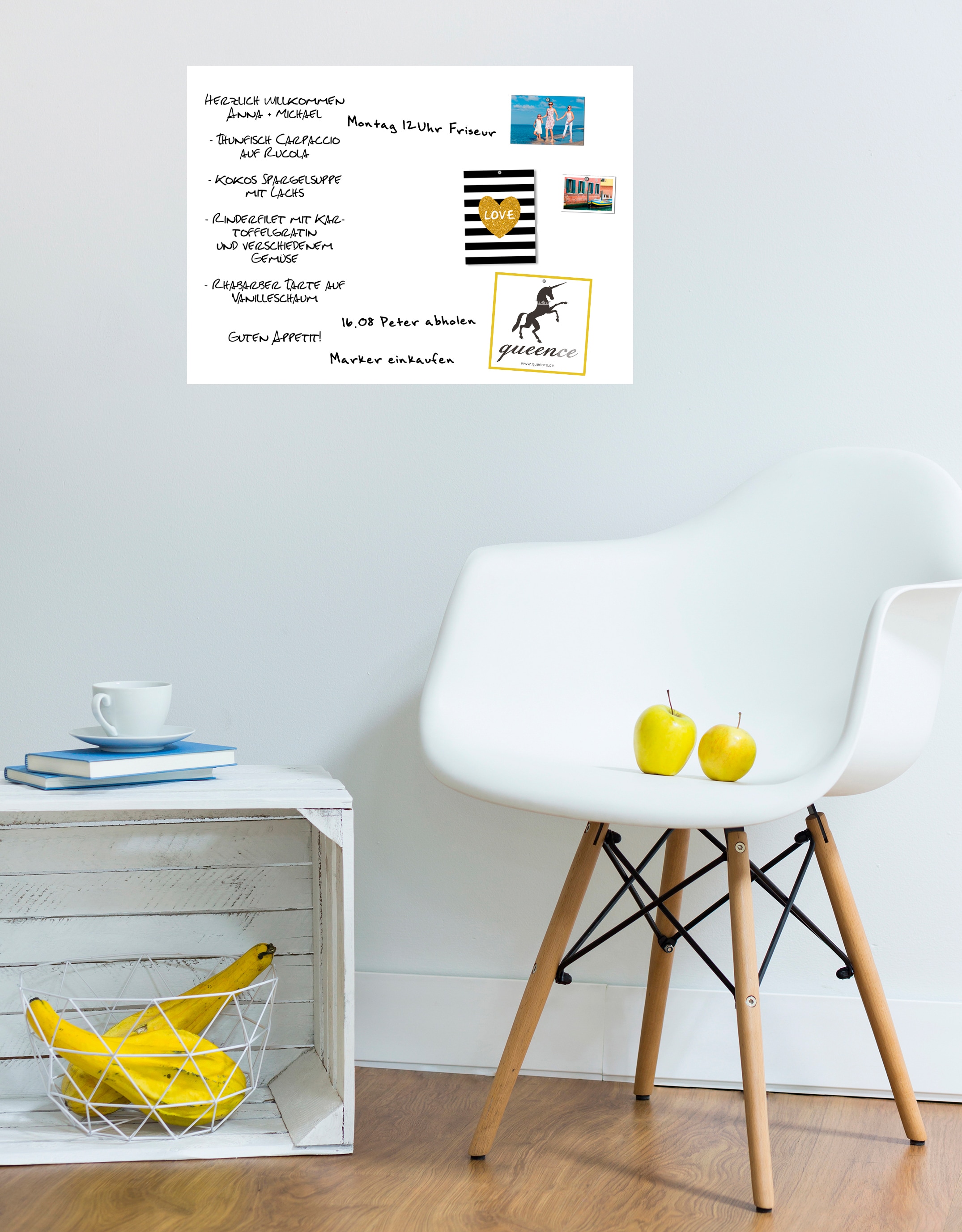 queence Film magnétique »Magnetische Markerfolie« Boardmarkerfolie selbstklebend, zum beschriften