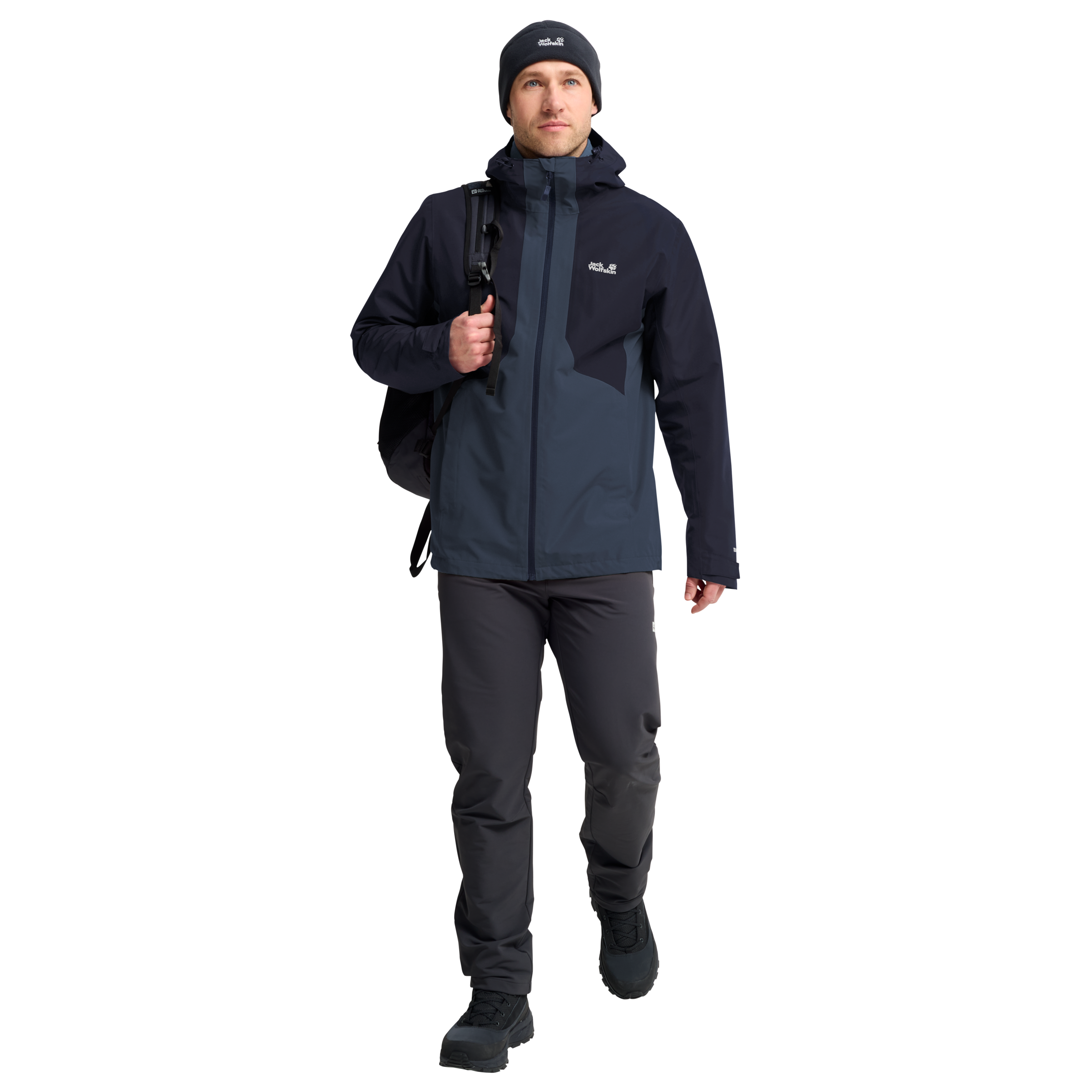 Jack Wolfskin Veste fonctionnelle 3 en 1 »STONETRAIL 3IN1 JKT M« pour mode sport et mode outdoor, style sportif, veste fonction 3-en-1
