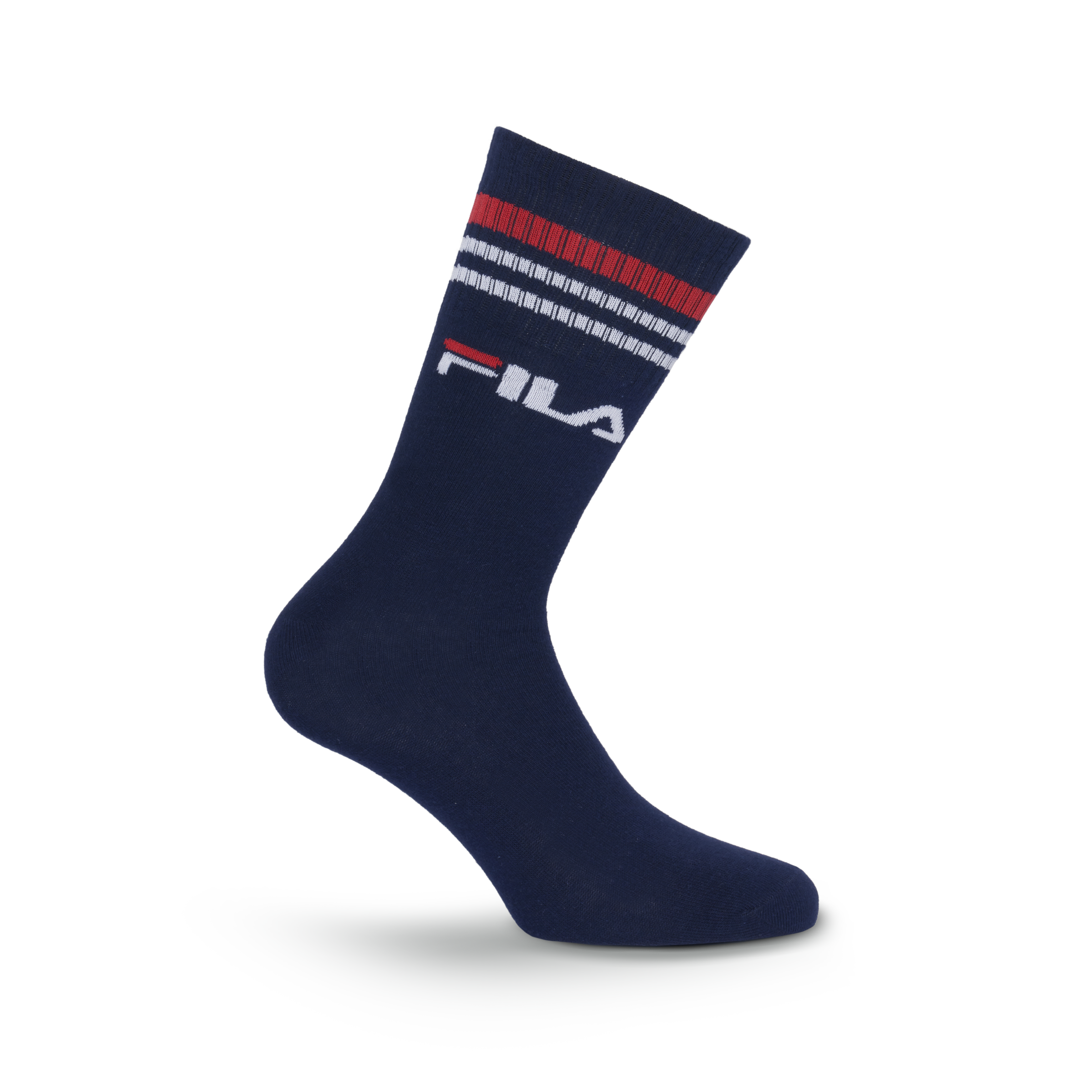 Fila Chaussettes 3 Paar,  breites Rippenbündchen, Logoschriftzug, Cotton-Mix