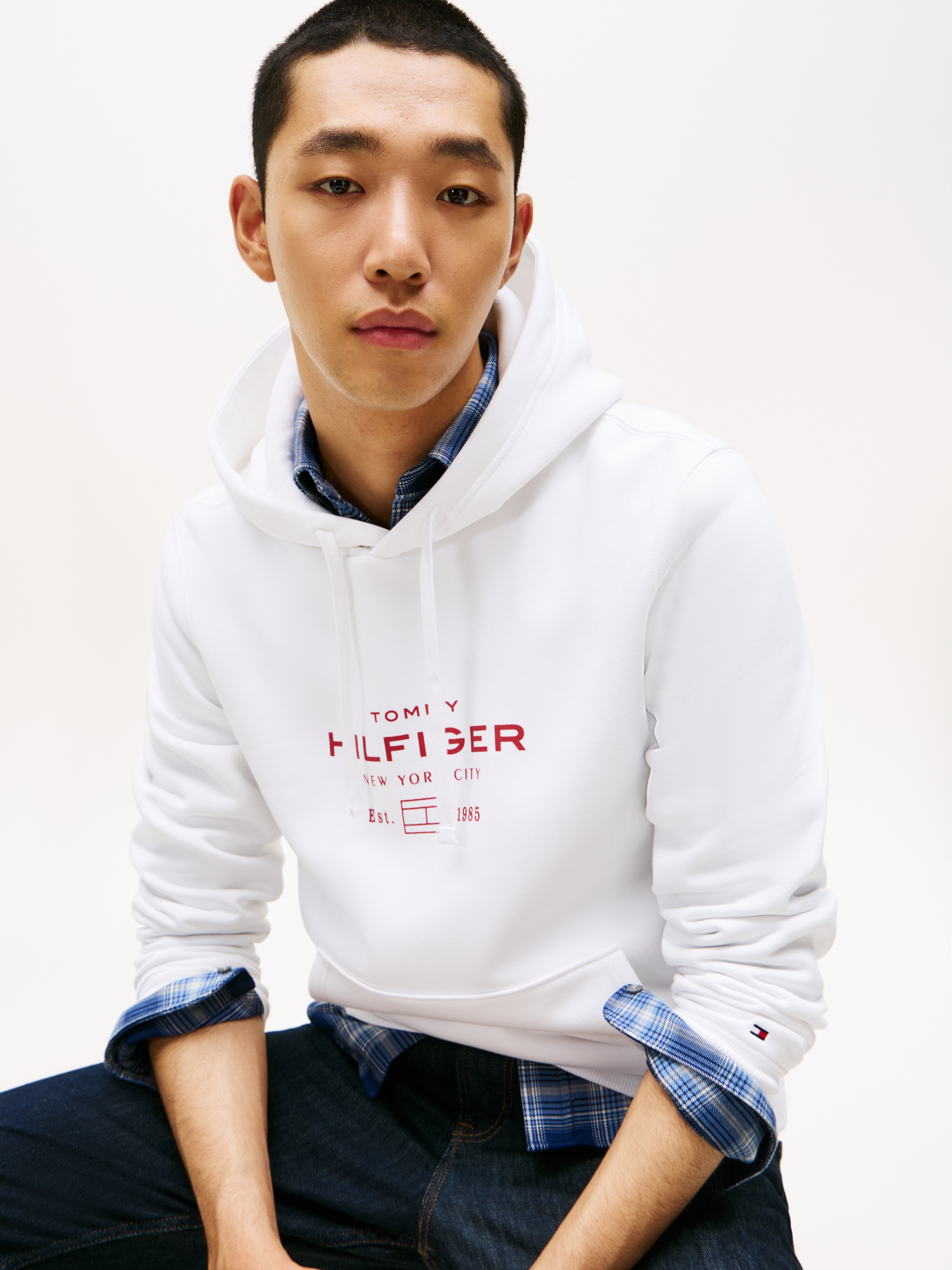 Tommy Hilfiger Sweat à capuche »OVAL GRAPHIC HOODIE«, Regular fit
