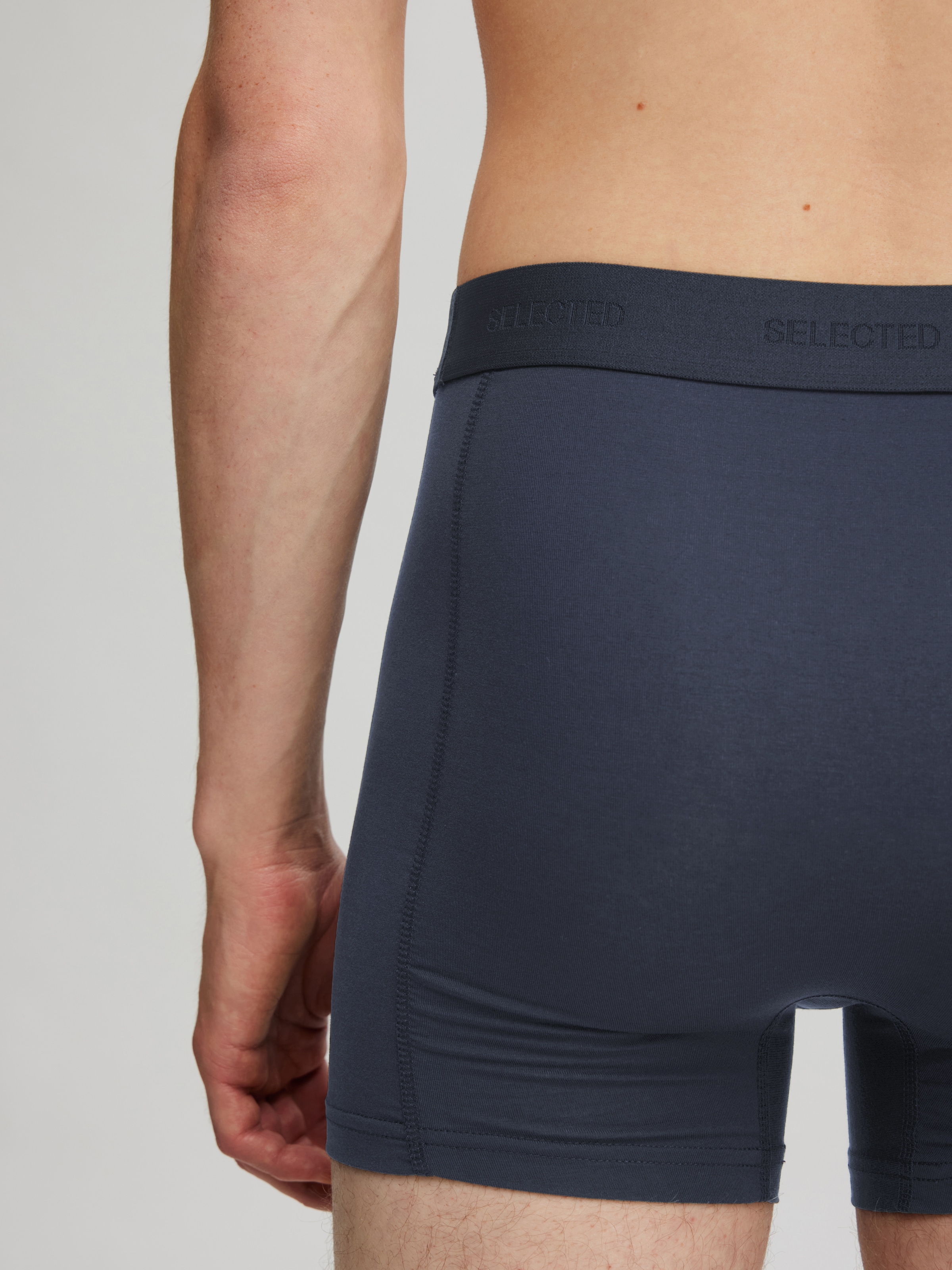 SELECTED Tronc »SLMTHOMAS TENCEL BLEND 3-PACK TRUNK NOOS« Paquet, 3 cuis Mélange de matières, élastique