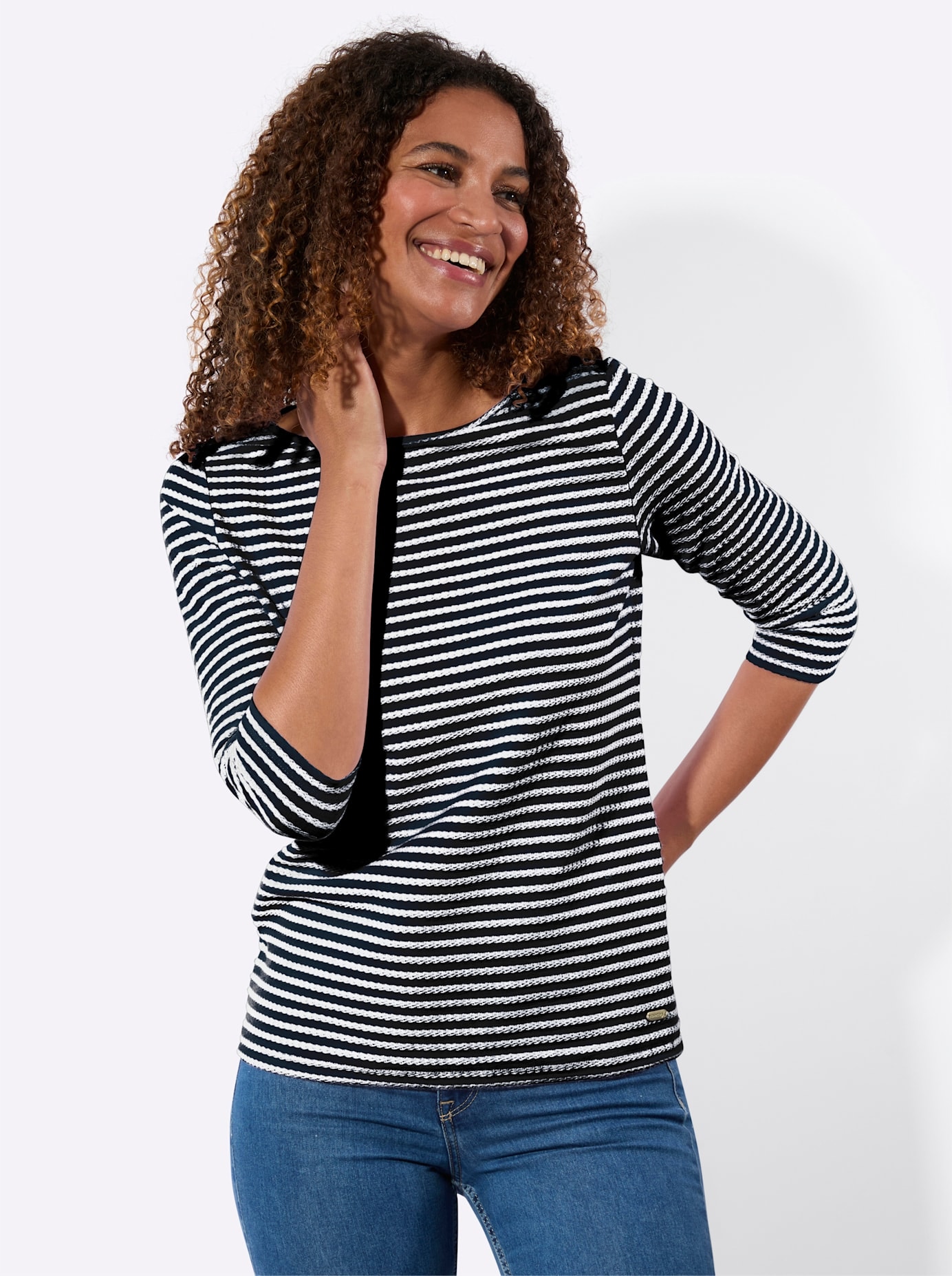 Casual Looks T-shirt à manches 3/4 »Ringelshirt« 1 pièces