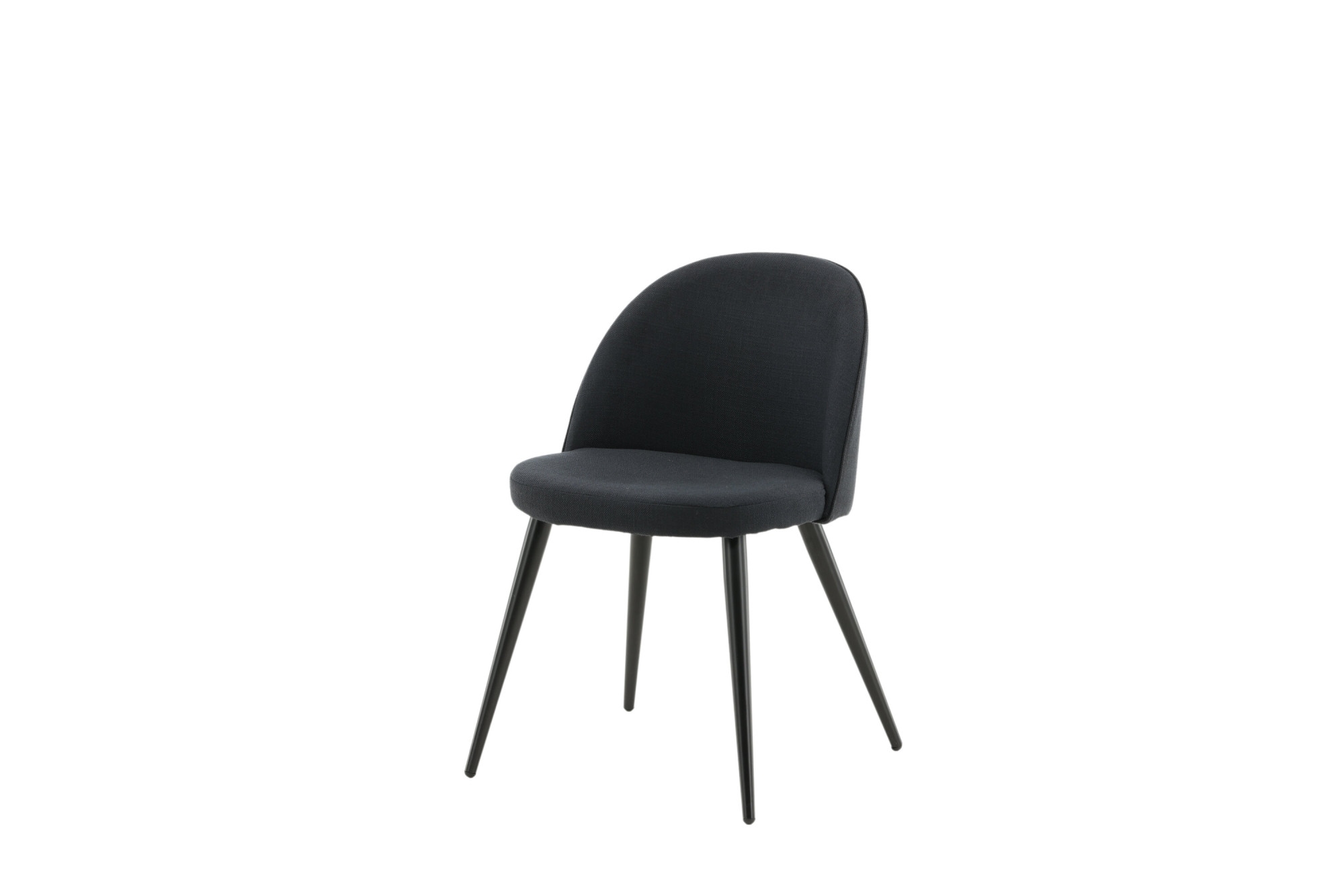 Venture Home Chaise de salle à manger »Velvet, 2er-Set Esszimmerstühle in Schwarz-Stoff, 150 kg belastbar« () 2 cuisChaise rembourrée, revêtement en tissu, pieds en métal, arrondi, polyvalent