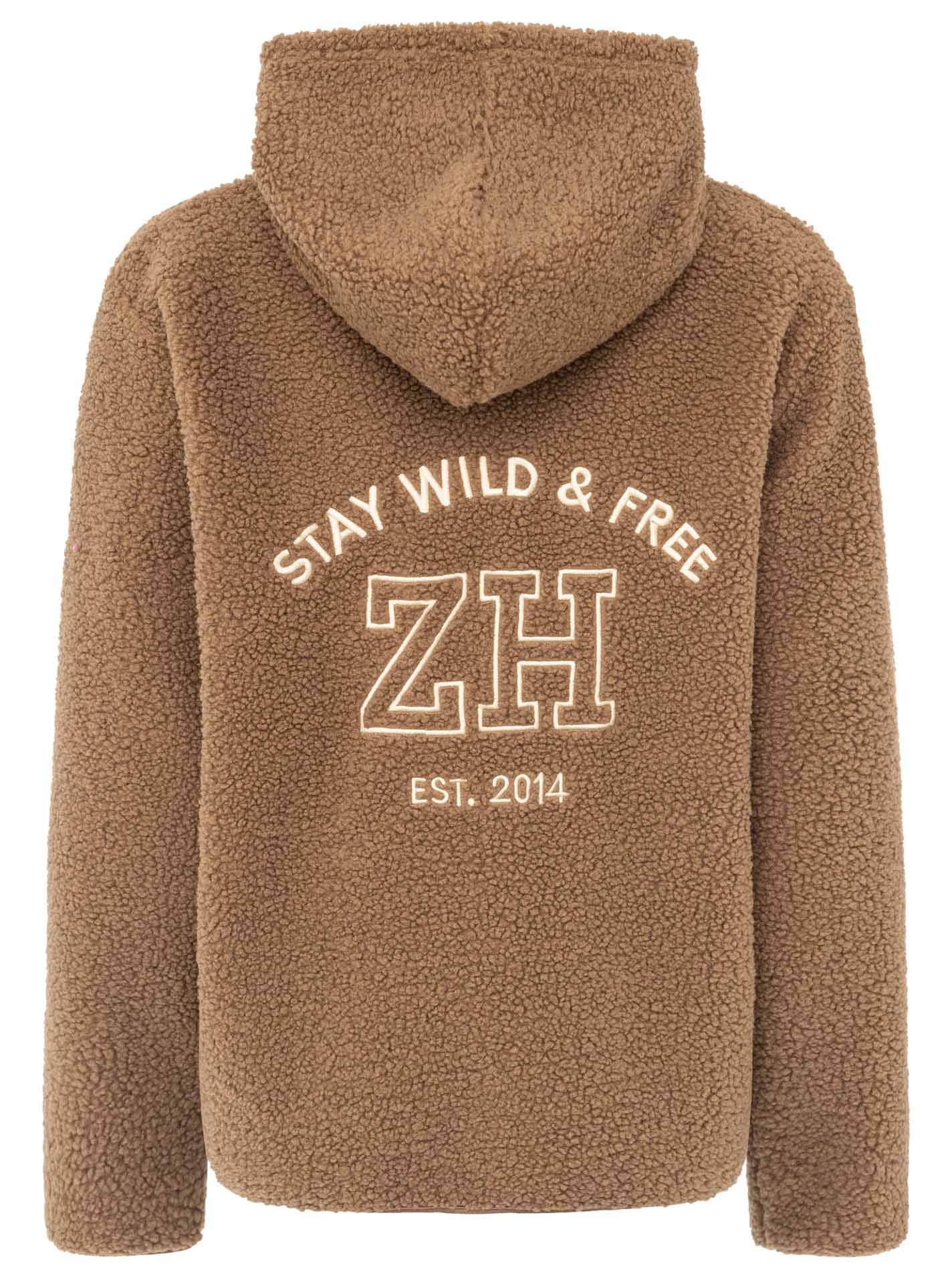 Zwillingsherz Sweat à capuche »"Hoody Zip"« fermeture éclair intégrale, capuche, grand logo à l'arrière