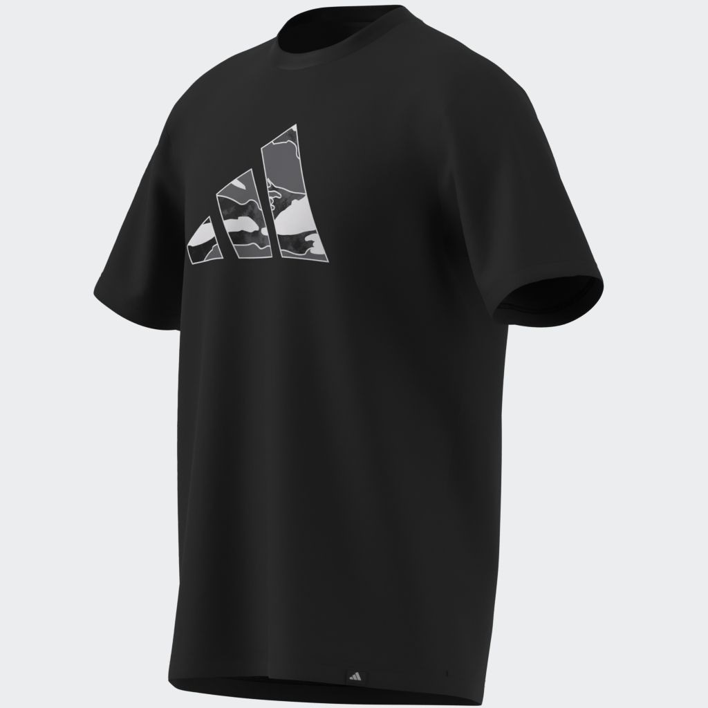adidas Sportswear T-Shirt »CAMO LOGO GRAFIK« sportlicher Stil, ohne Verschluss, aus Baumwoll-Jersey