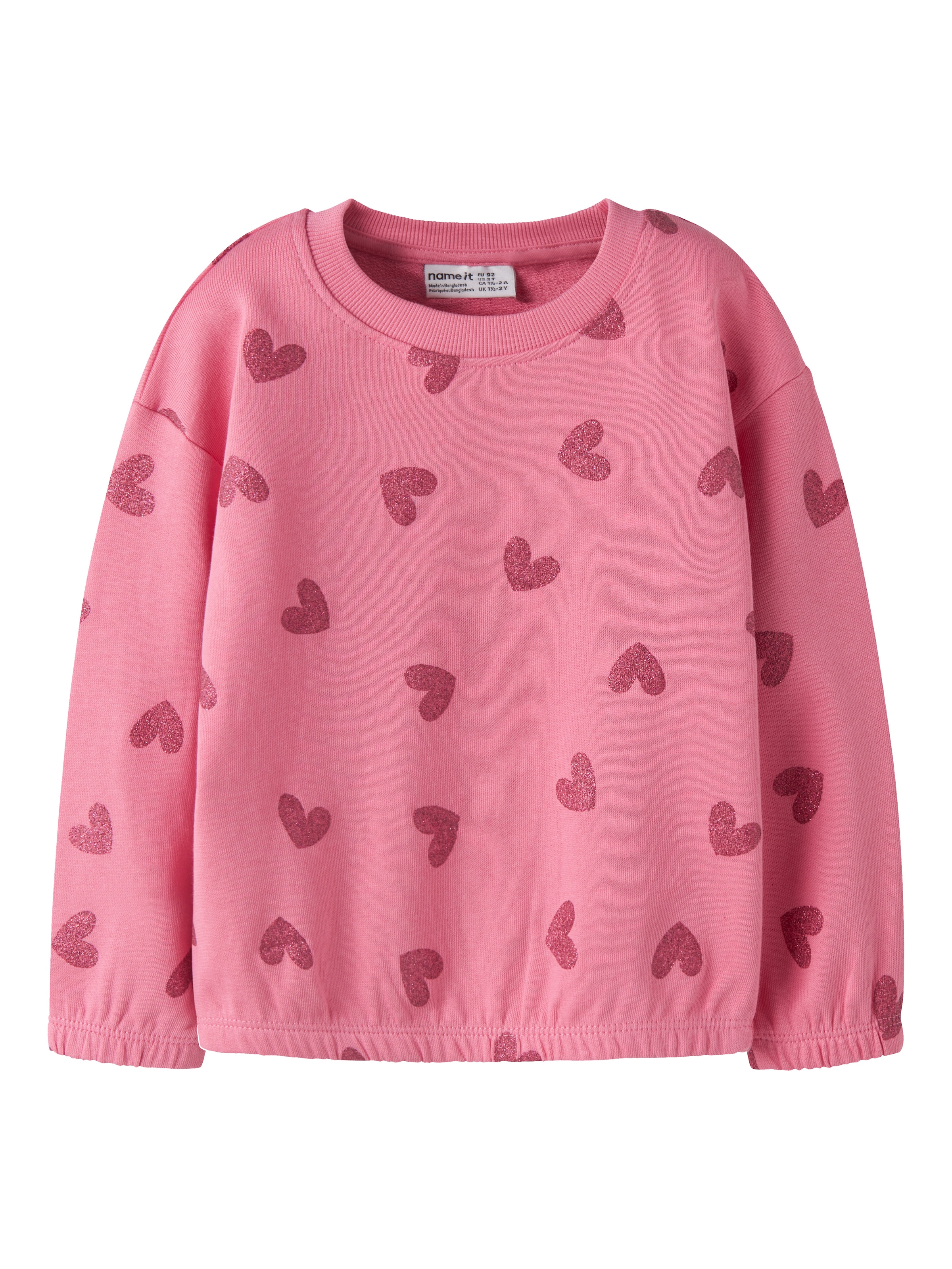 Name It Sweat-shirt »NMFVILUBA LS NREG SWEAT UNB«, Coton, coupe regular fit
