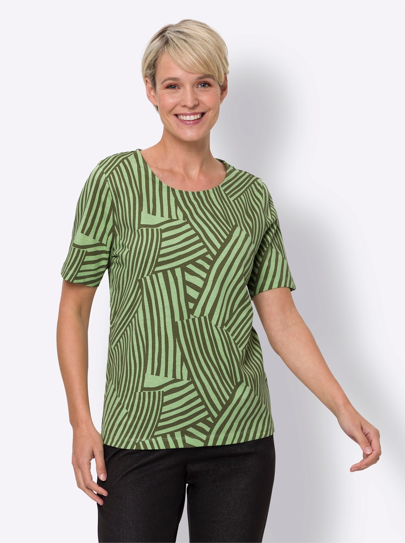 Classic Basics Shirt à col rond »Kurzarm-Shirt« 1 cuis