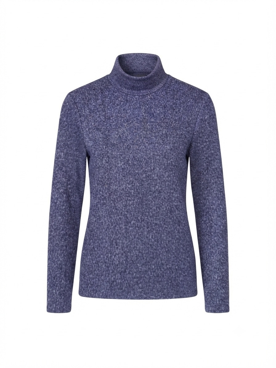 Seidel Moden Pull à col roulé mit feinem Strickmuster / mit Viskose und Stretch / MADE IN GERMANY
