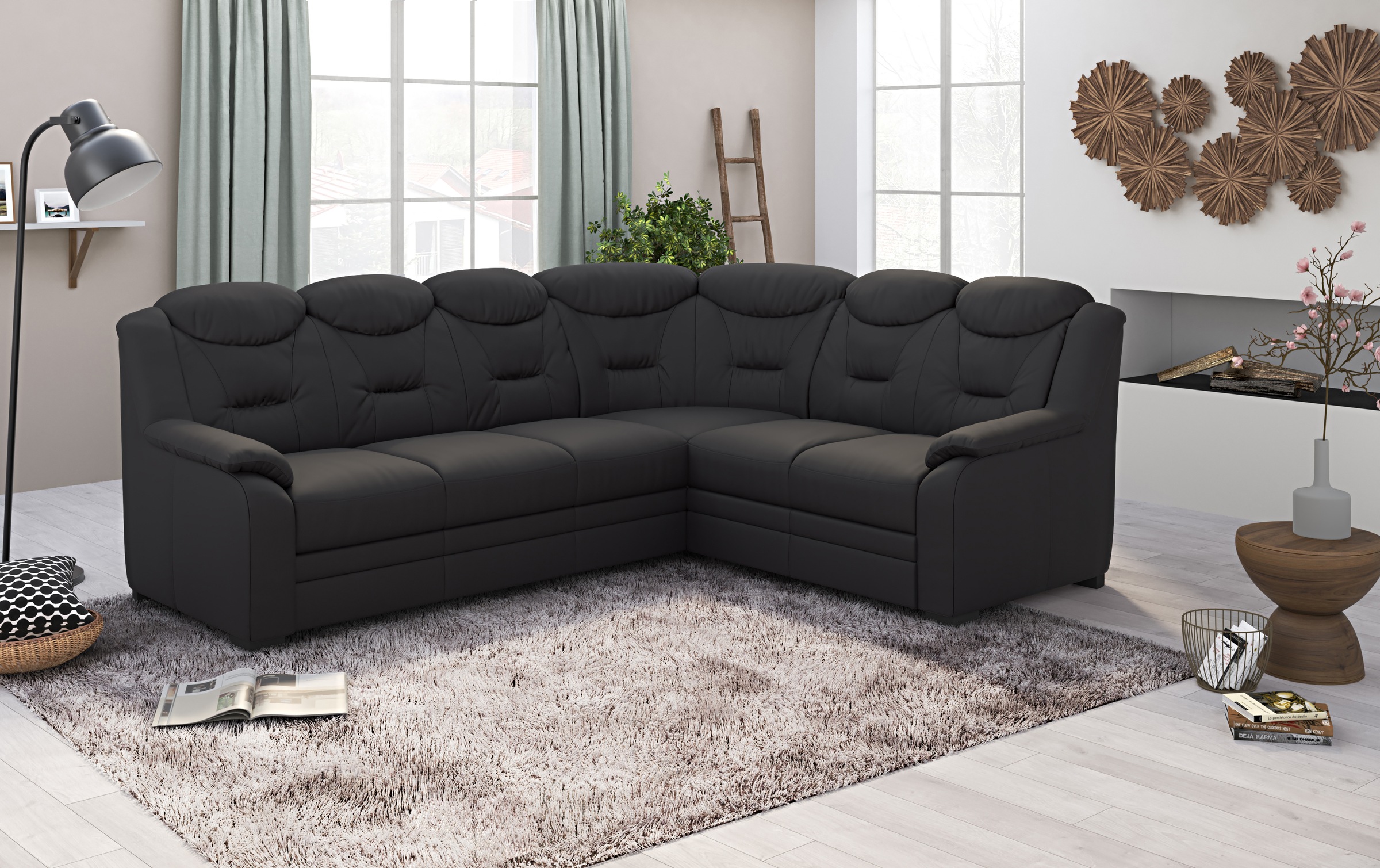 COTTA Canapé d'angle »Marcus L-Form« wahlweise mit Bettfunktion & Stauraum