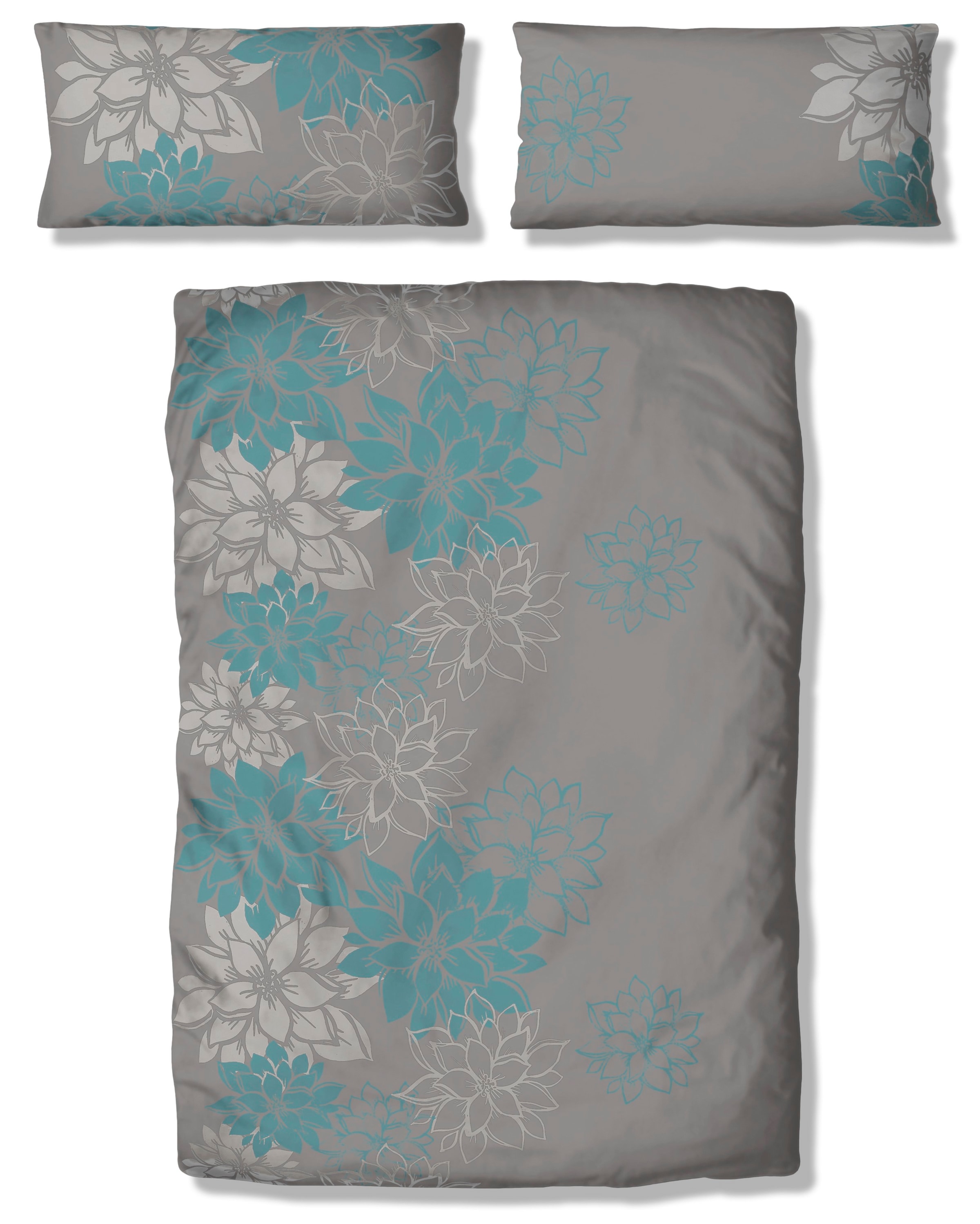 GOODproduct Linge de lit »Susan in Gr. 135x200 oder 155x220 cm« 2 cuis in verschiedenen Qualitäten, romantische Bettwäsche mit Blumen