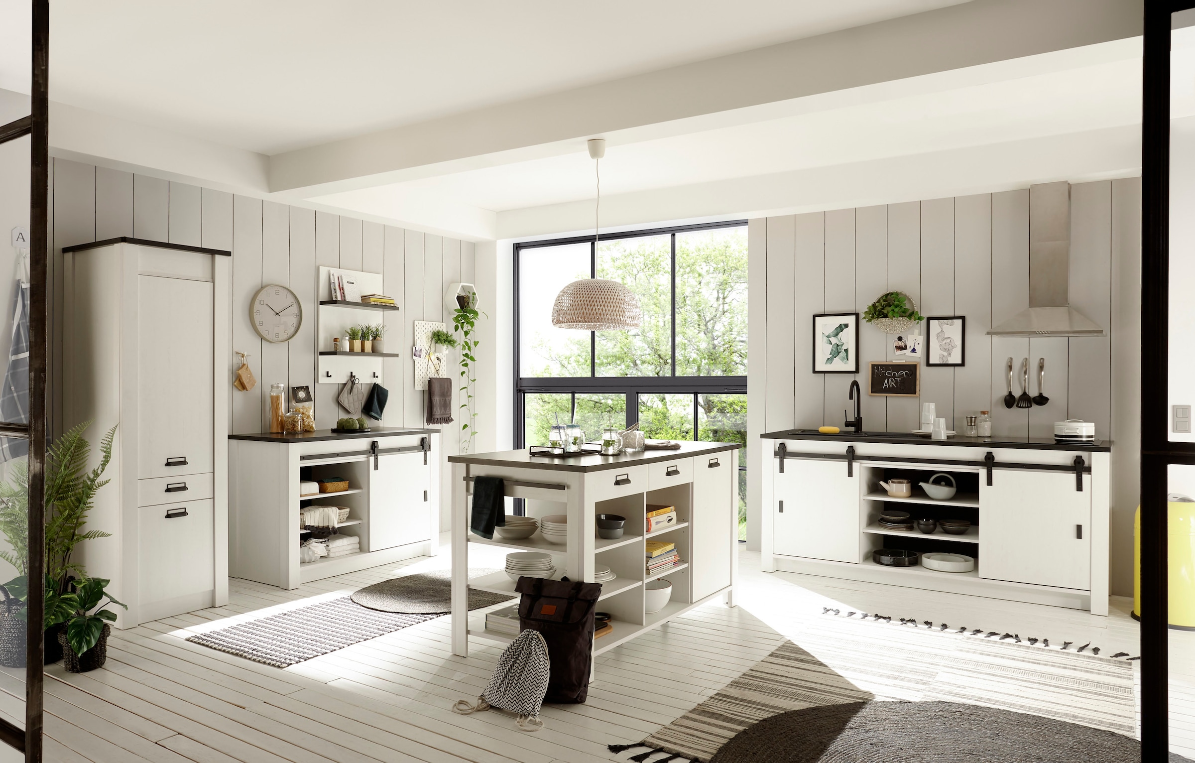 Home affaire Küche »Sherwood« Breite 400 cm, ohne E-Geräte