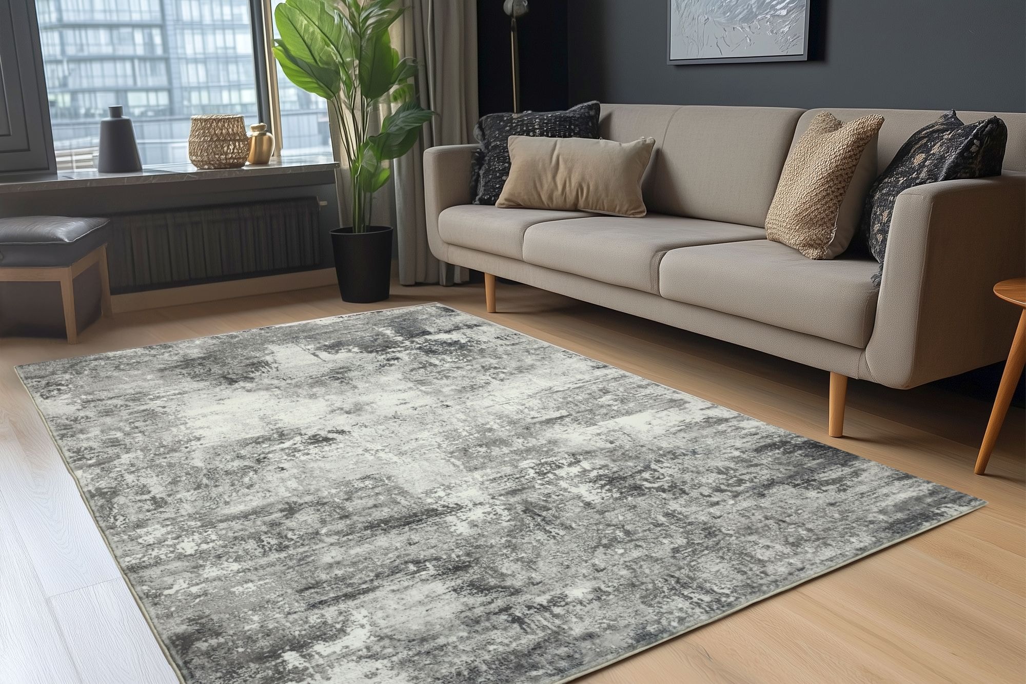 Kayoom Teppich »Elegantica 330« rechteckig 12 mm Höhe Kurzflor, Modernes Muster, Fussbodenheizungsgeeignet, Wohnzimmer