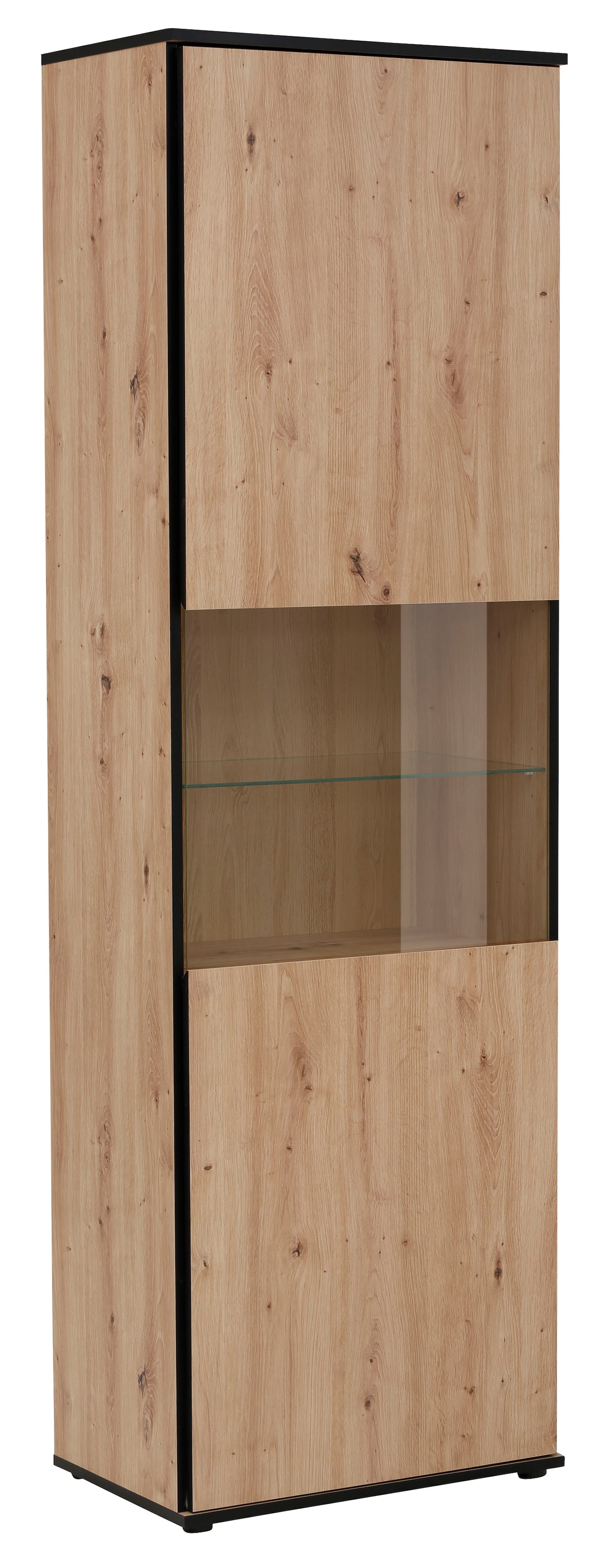 HELA Vitrine »Ariana« mit angeschrägten Griffmulden, Höhe 195 cm