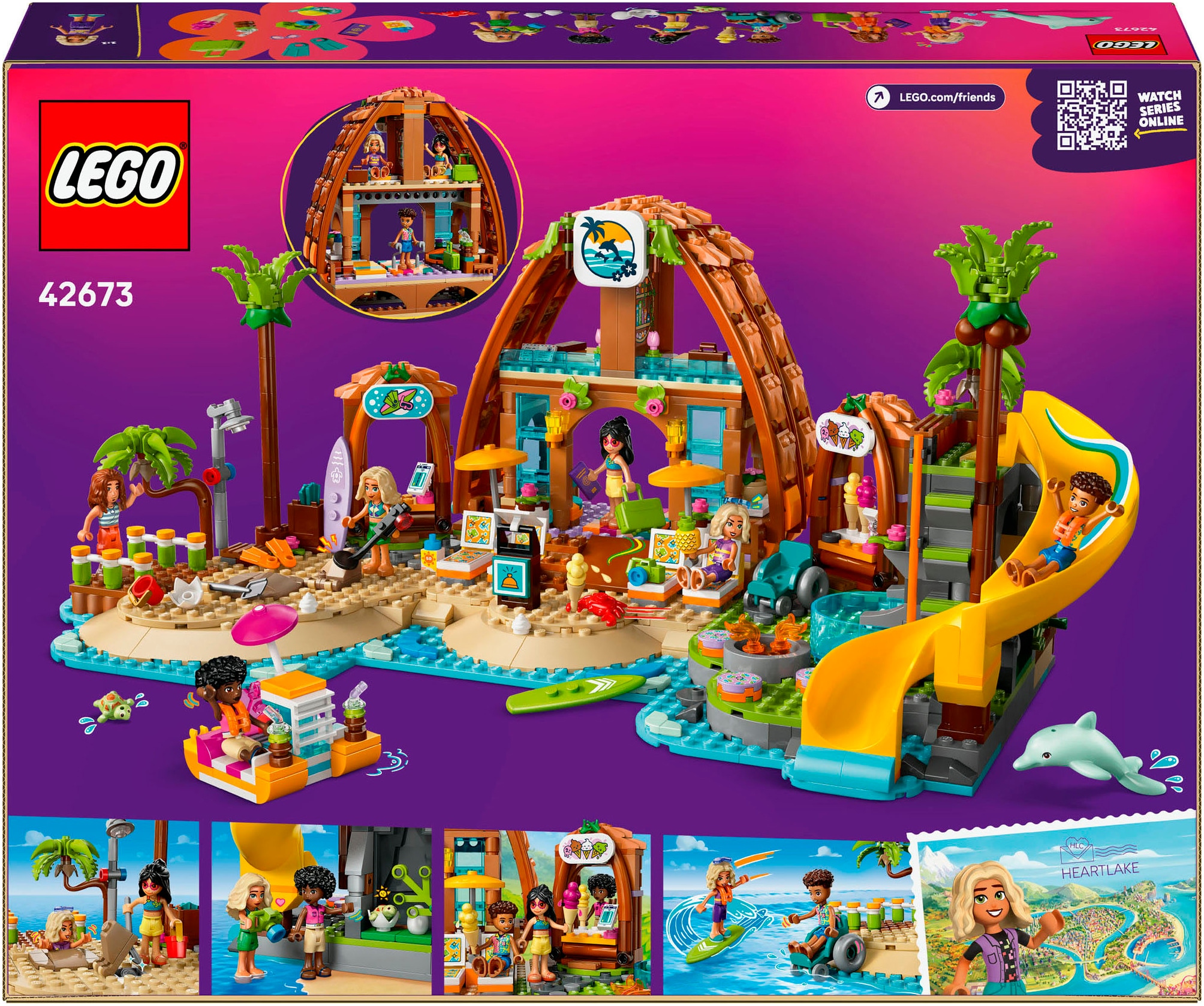 LEGO® Pions de construction »Familienurlaub im Strandresort (42673), LEGO Friends« Made in Europe