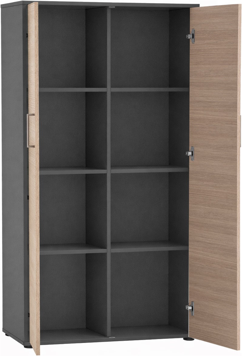 Schildmeyer Armoire de classement »METZ, 2 Türen in Canello, Höhe 150 cm, 8 Fächer, MADE IN GERMANY« 1 cuis tlg. devants en Canello, FABRIQUÉ EN ALLEMAGNE