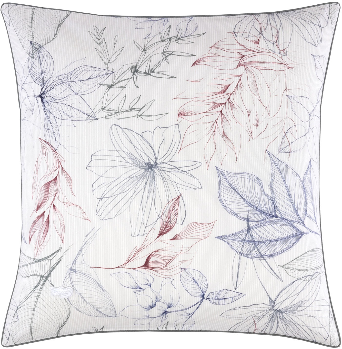 Lacoste Wendebettwäsche »LSKETCH« 2 tlg. ab Grösse 135x200 cm, PREMIUM, 100% Baumwolle, Blumen, Wende: Streifen