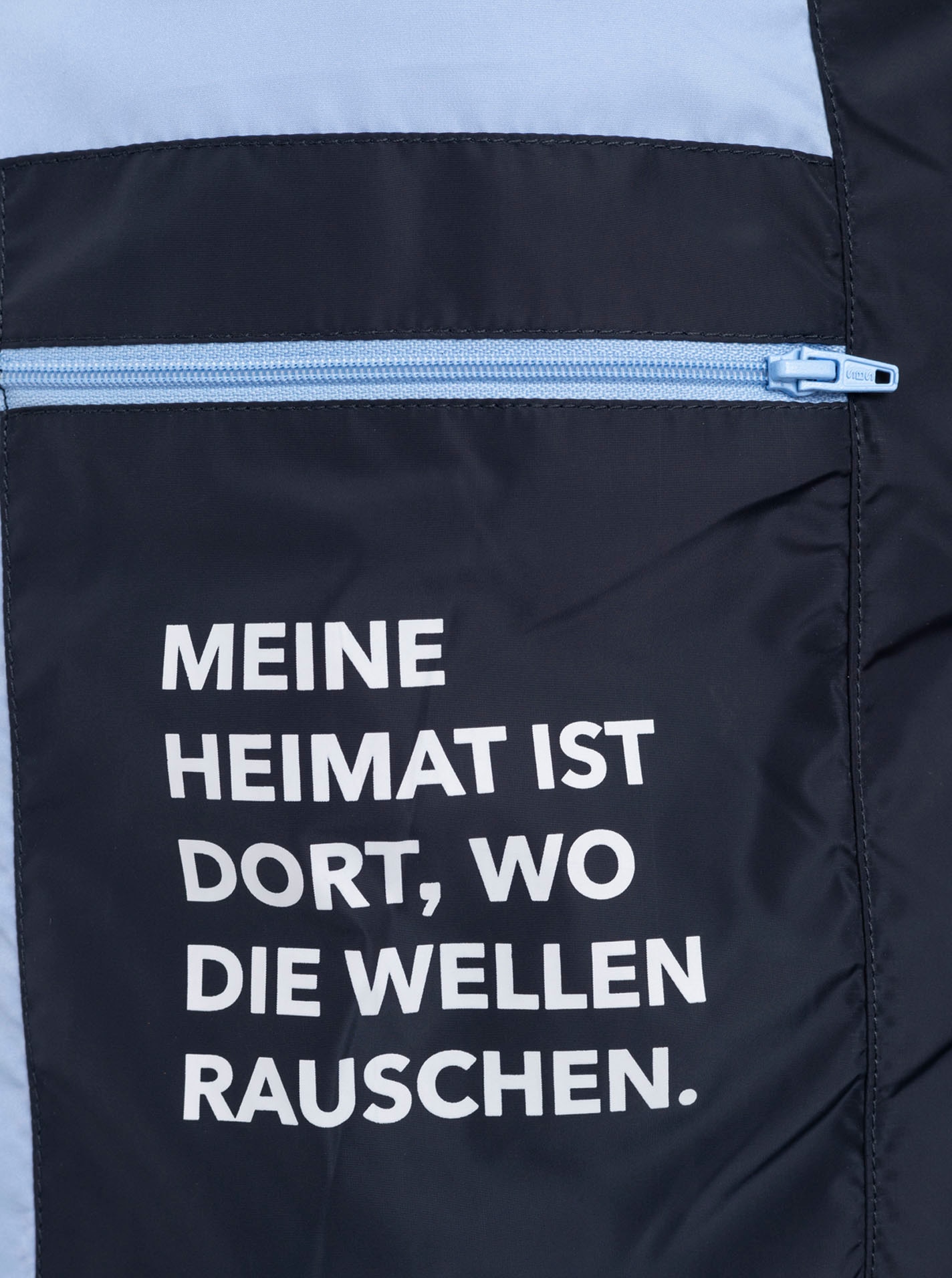 Zwillingsherz Gilet matelassé »"Strandglück"« Kapuze, Eingriffstaschen, Ankermotiv