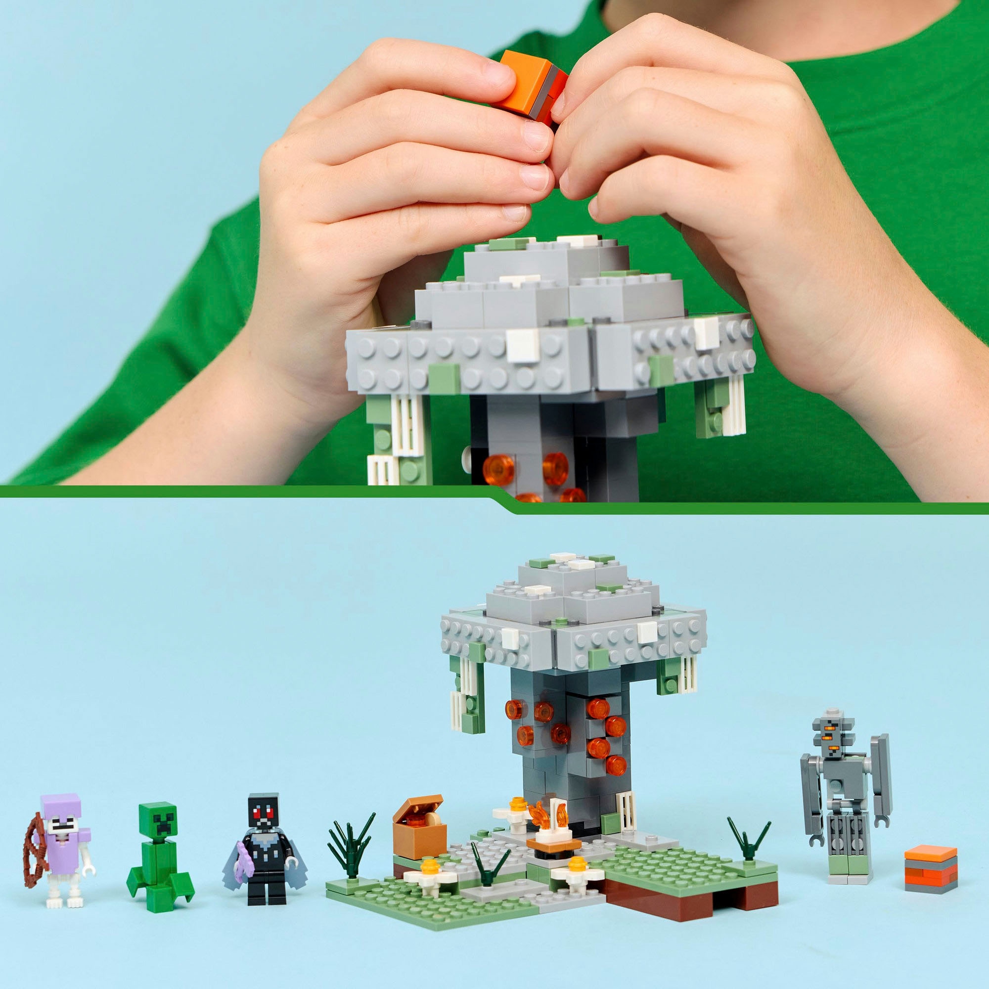 LEGO® Konstruktionsspielsteine »Blasser Garten (21586), LEGO Minecraft« Made in Europe
