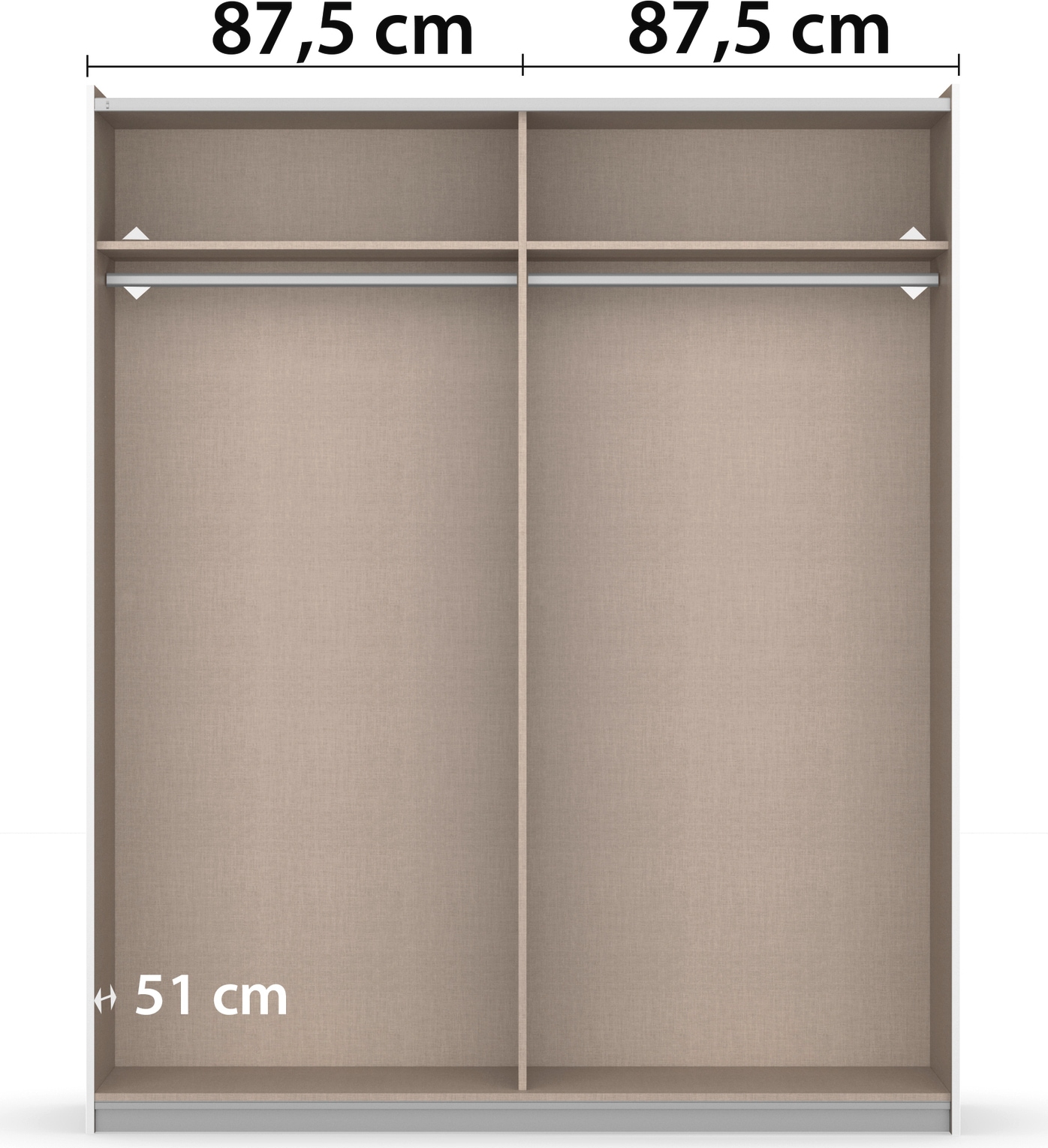 rauch Schwebetürenschrank »Kleiderschrank Schrank Garderobe  AURELIO« 3 Ausstattungen BASIC/CLASSIC/PREMIUM (inkl. SOFT-CLOSE-FUNKTION),  zeitloses Design, viele Farben, Breiten 175/218/261 cm MADE IN GERMANY