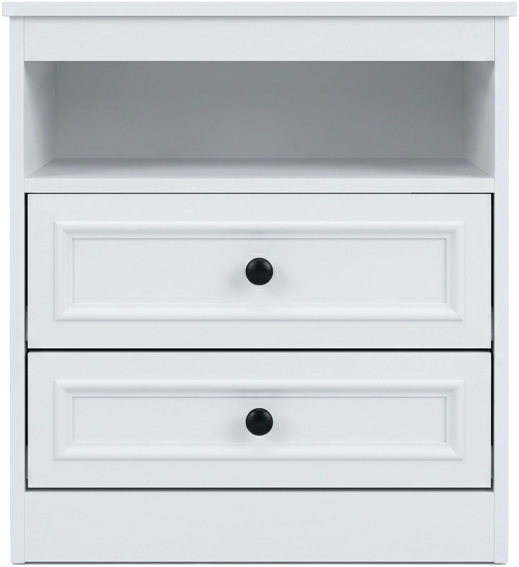 GOODproduct Nachttisch »Arrian, 2er-Set, Landhausstil, 2 Schubladen & Ablagefach, weiss« Set, 2 Stk. tlg.