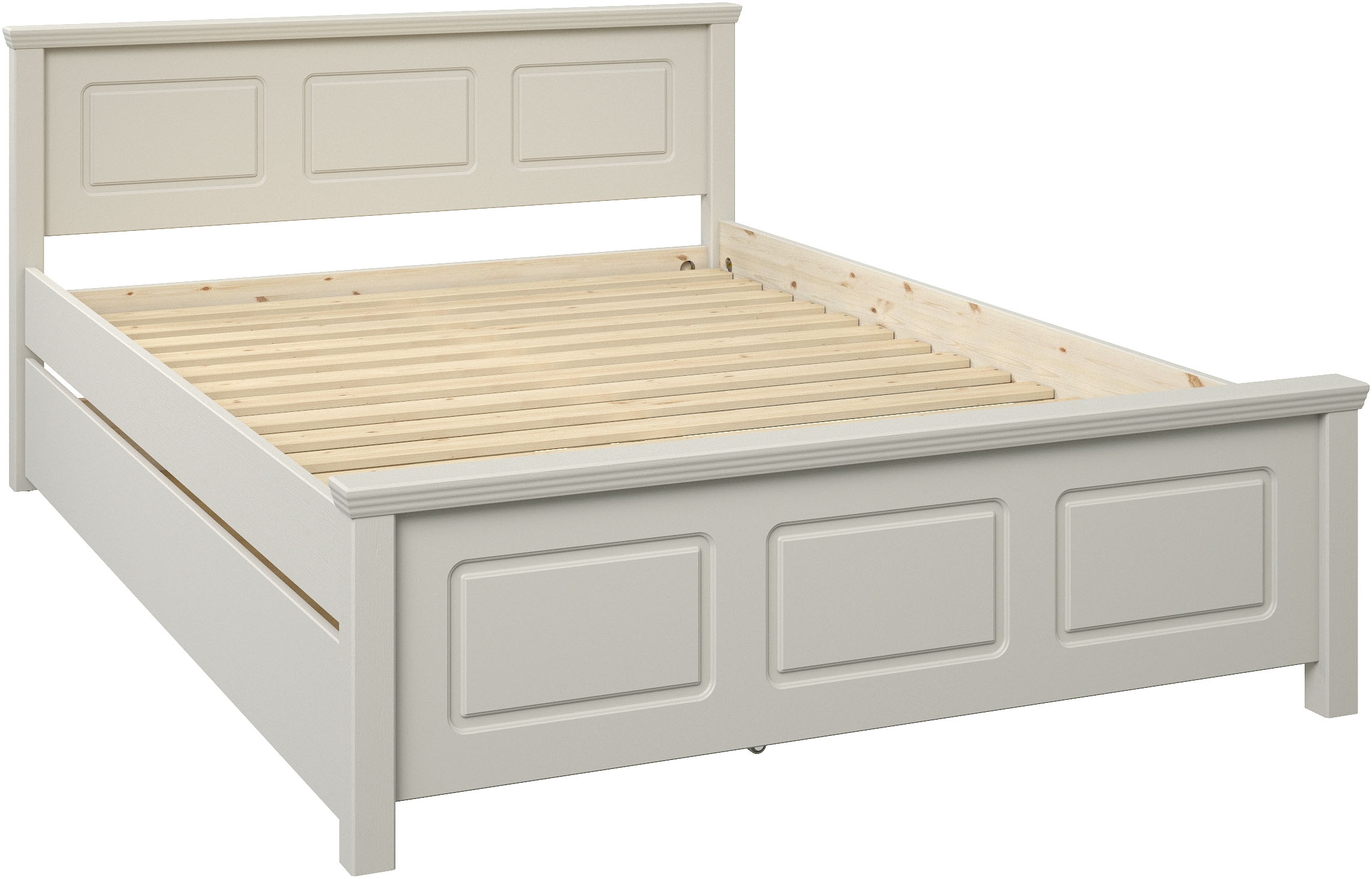 GOODproduct Lit en bois massif »ERIKK' , Made in Europe, optional mit Schublade, Massivholz Kiefer« Certifié FSC®,  en plusieurs tailles, style campagne avec aspect caisson
