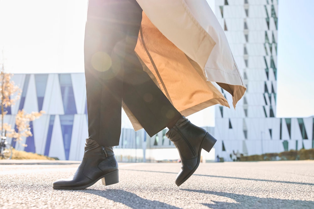 Rieker Bottines  Boots, Klassik-Stiefelette, Blockabsatz, mit slouchy Schaft