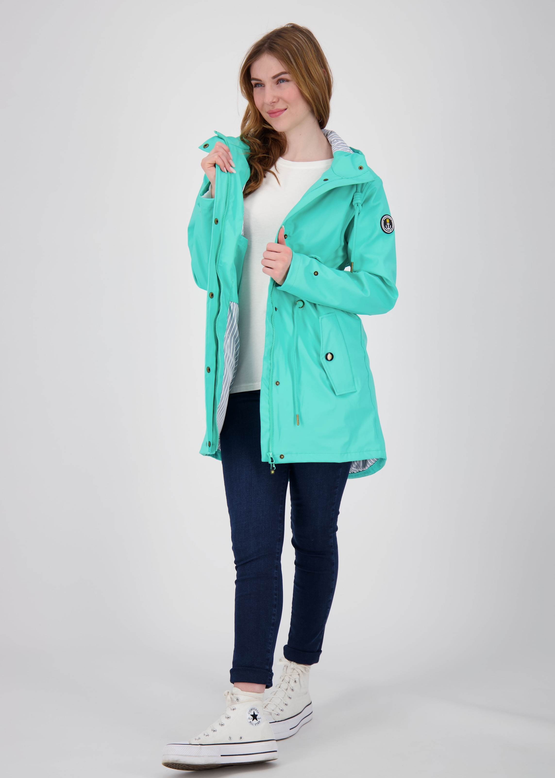 ankerglut Veste de pluie »Friesennerz ankerglutliebe WOMEN« avec capuche également disponible en grandes tailles