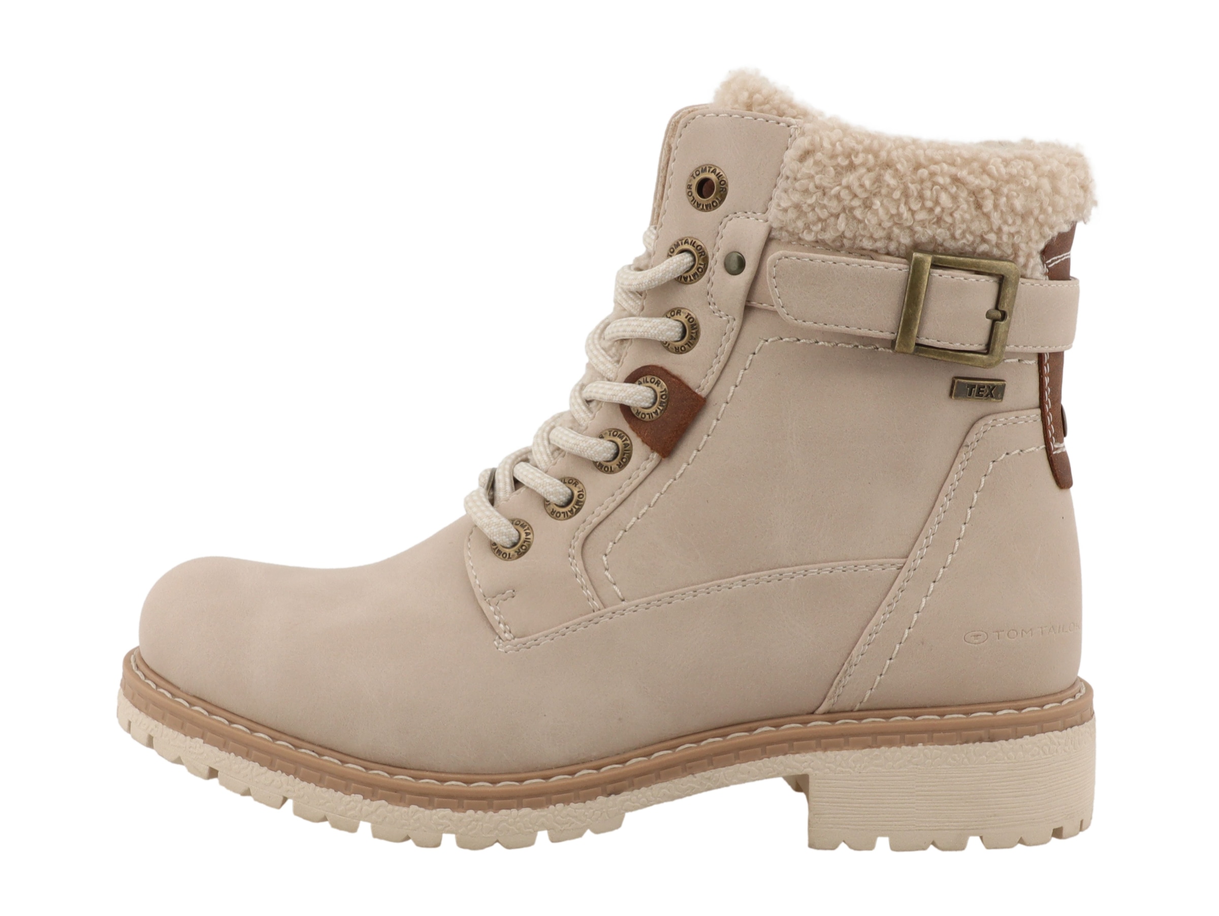 TOM TAILOR Bottes d'hiver  workerboots, chaussure de randonnée avec talon bloc