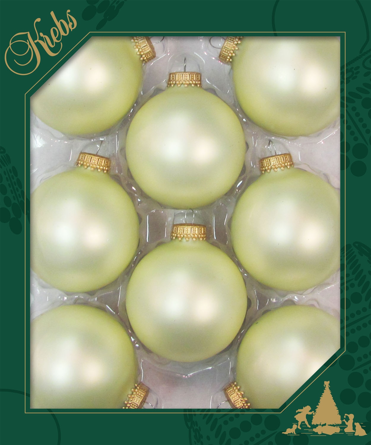 Krebs Glas Lauscha Boule de Noël »CBK70222, Weihnachtsdeko, Christbaumschmuck, Christbaumkugeln Glas«