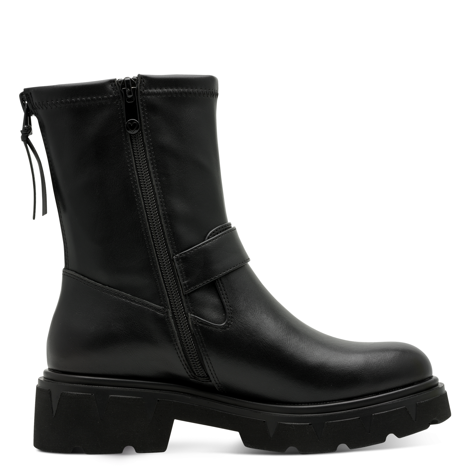 MARCO TOZZI Bottines  talon bloc, boots d'automne avec boucle décorative ornée