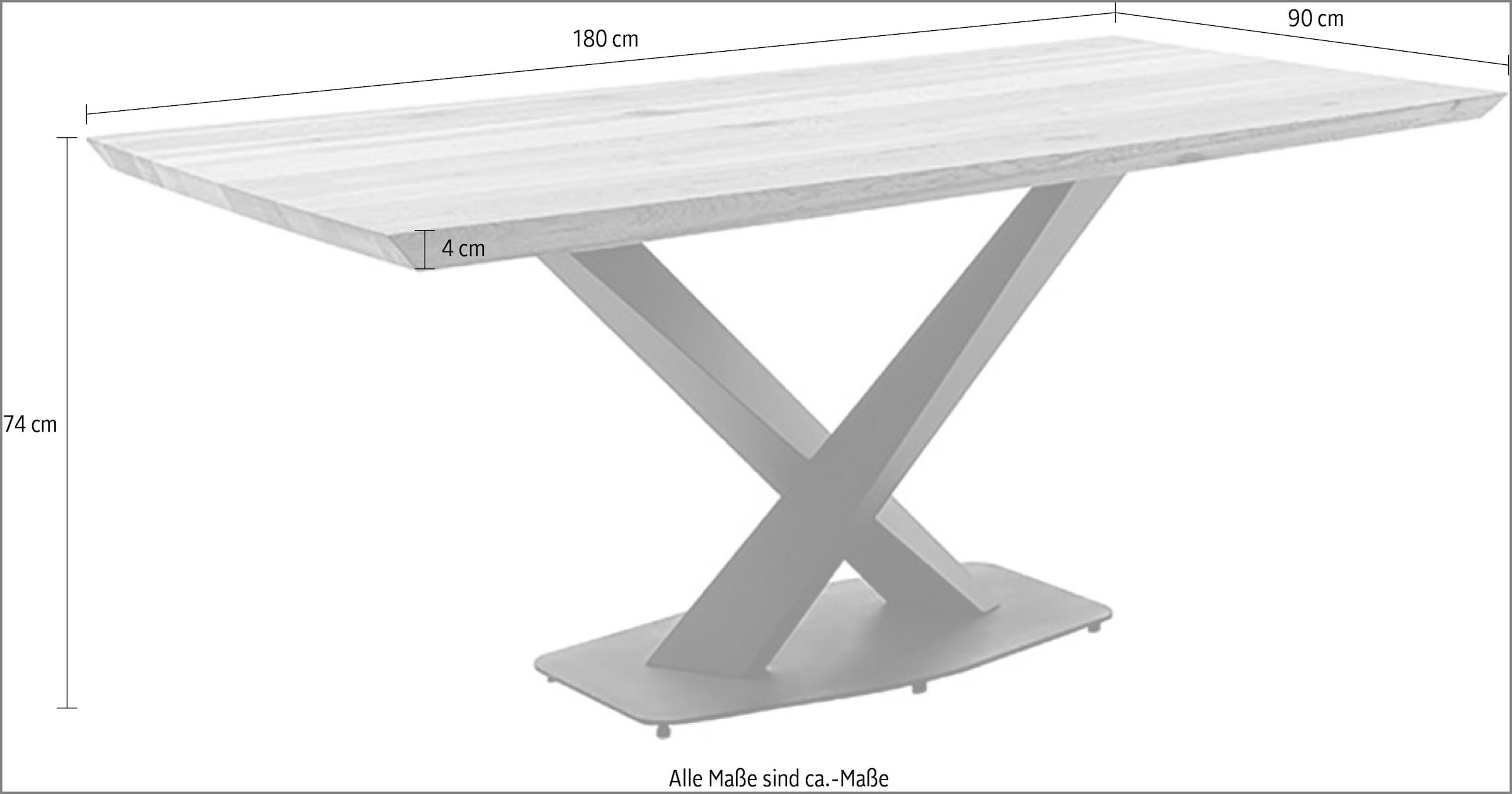 MCA living Table de salle à manger »Gravina Esstisch« Set, 1 cuis tlg.