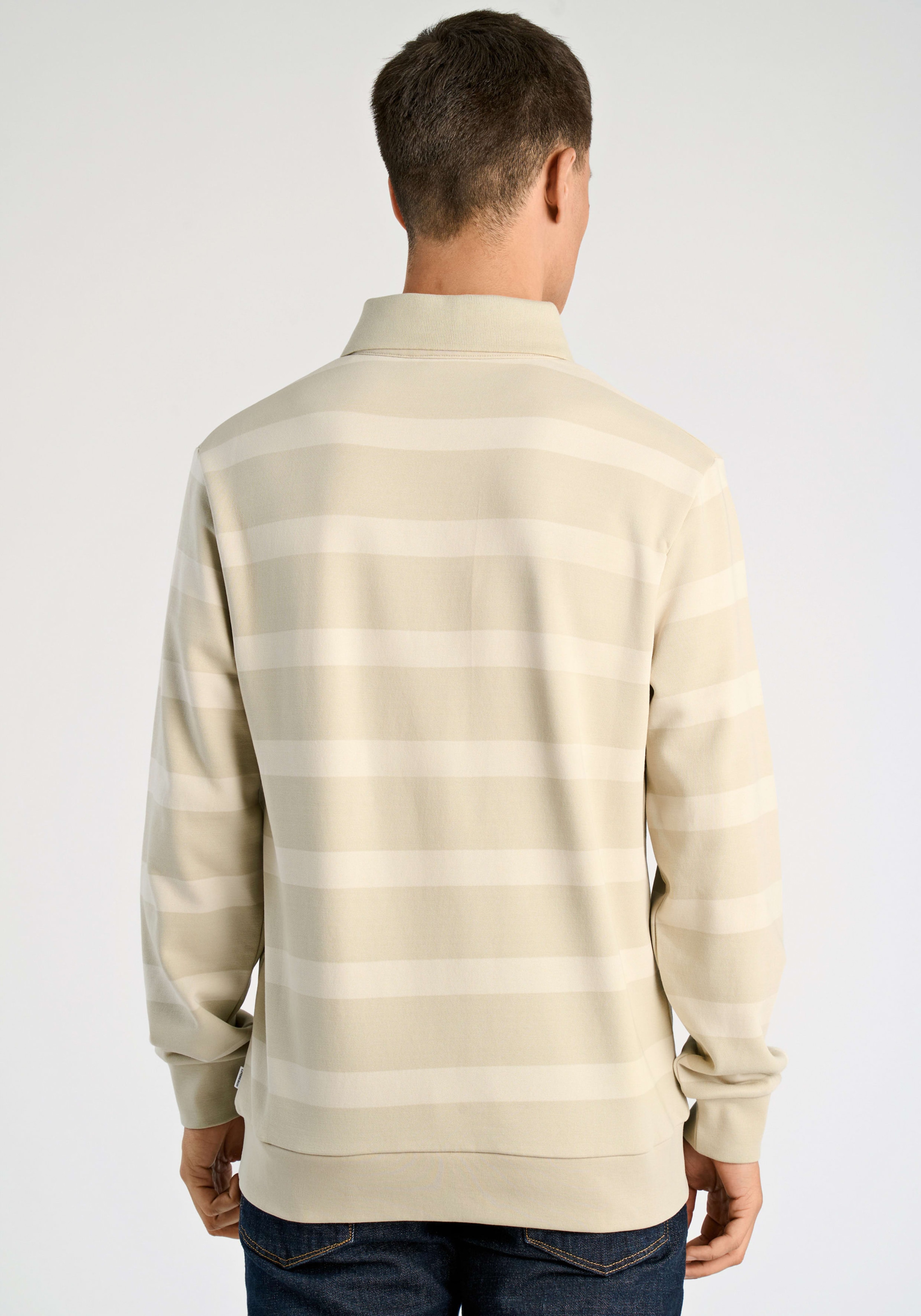 LINDBERGH Sweatshirt , mit Colorblocking-Streifen und Polokragen
