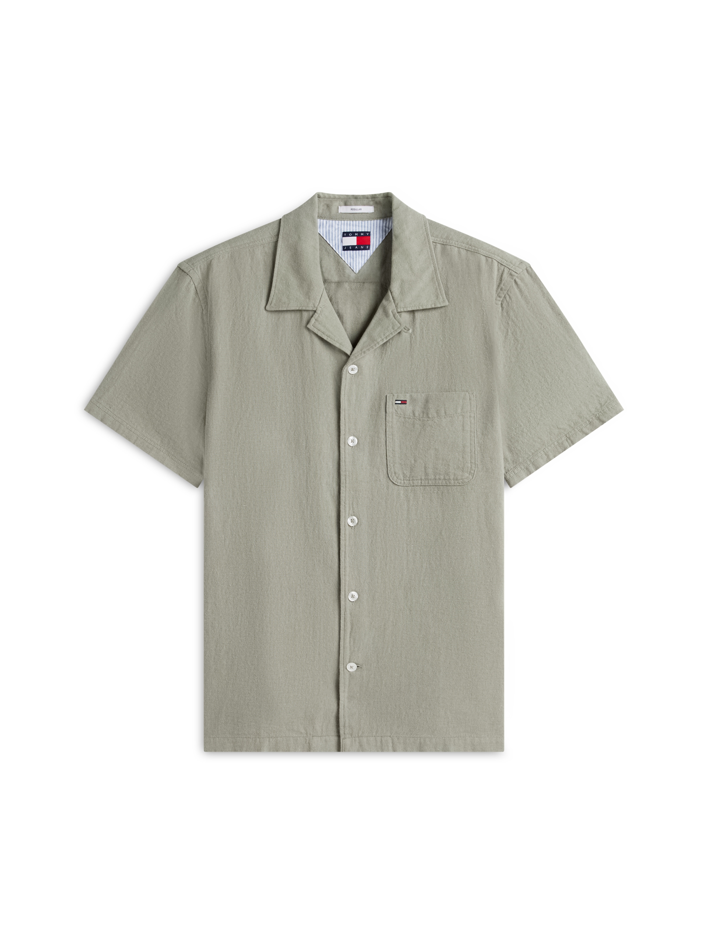 Tommy Jeans Leinenhemd »TJM REGULAR LINEN BLEND CAMP« mit Reverskragen