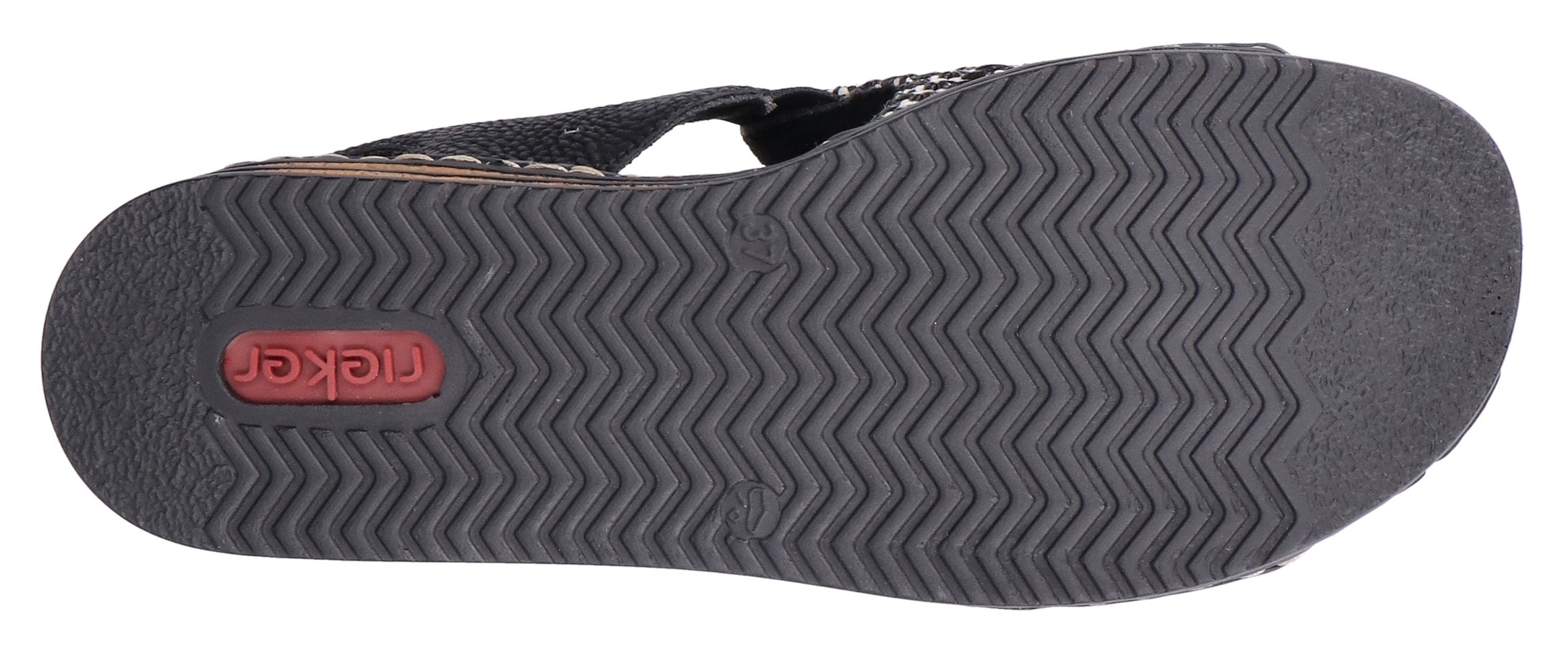 Rieker Keilsandalette  Sommerschuh, Strandschuh, Sandale in Flechtoptik
