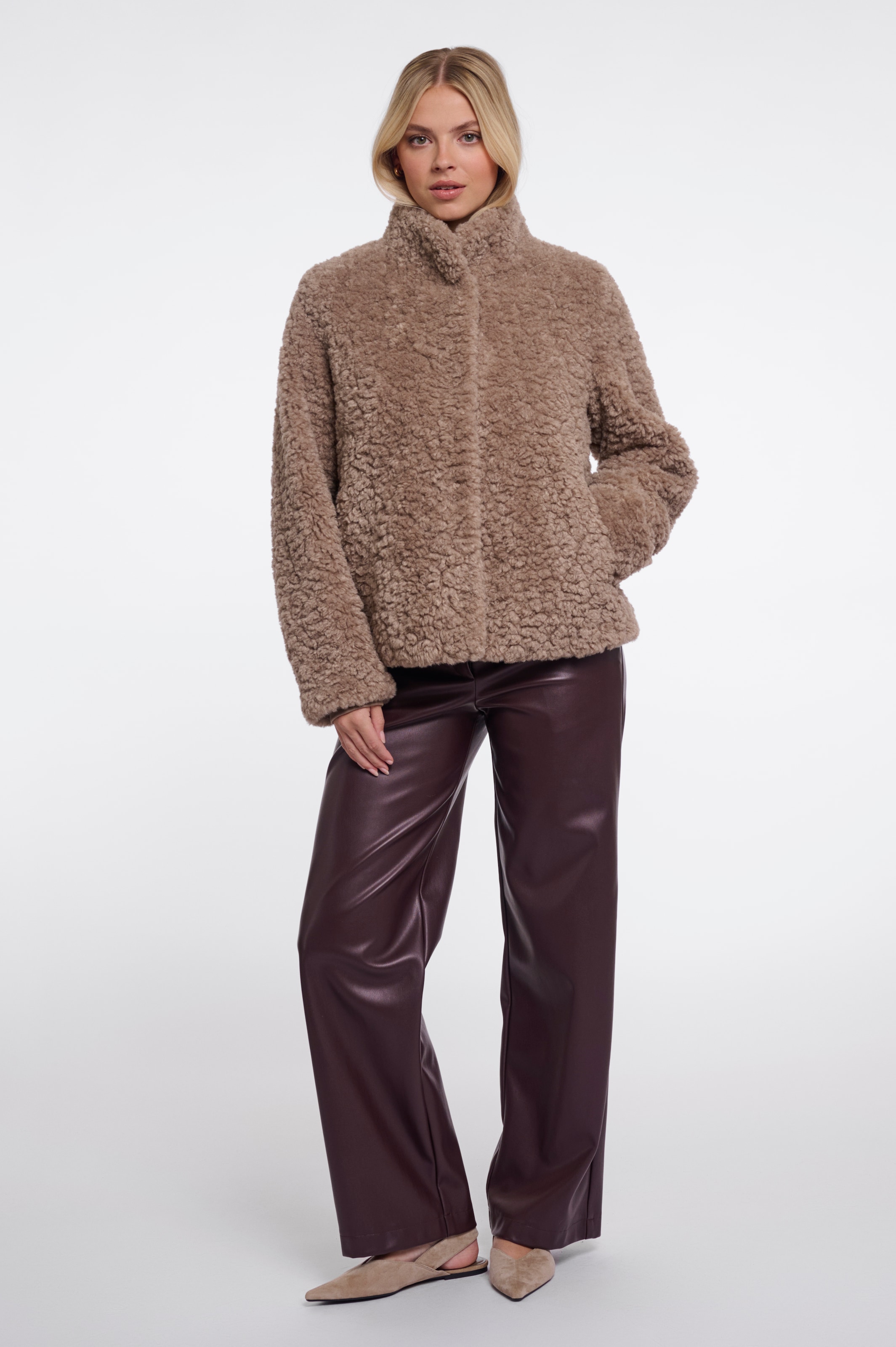Rino & Pelle Veste courte »KION« sans capuche aspect fourrure