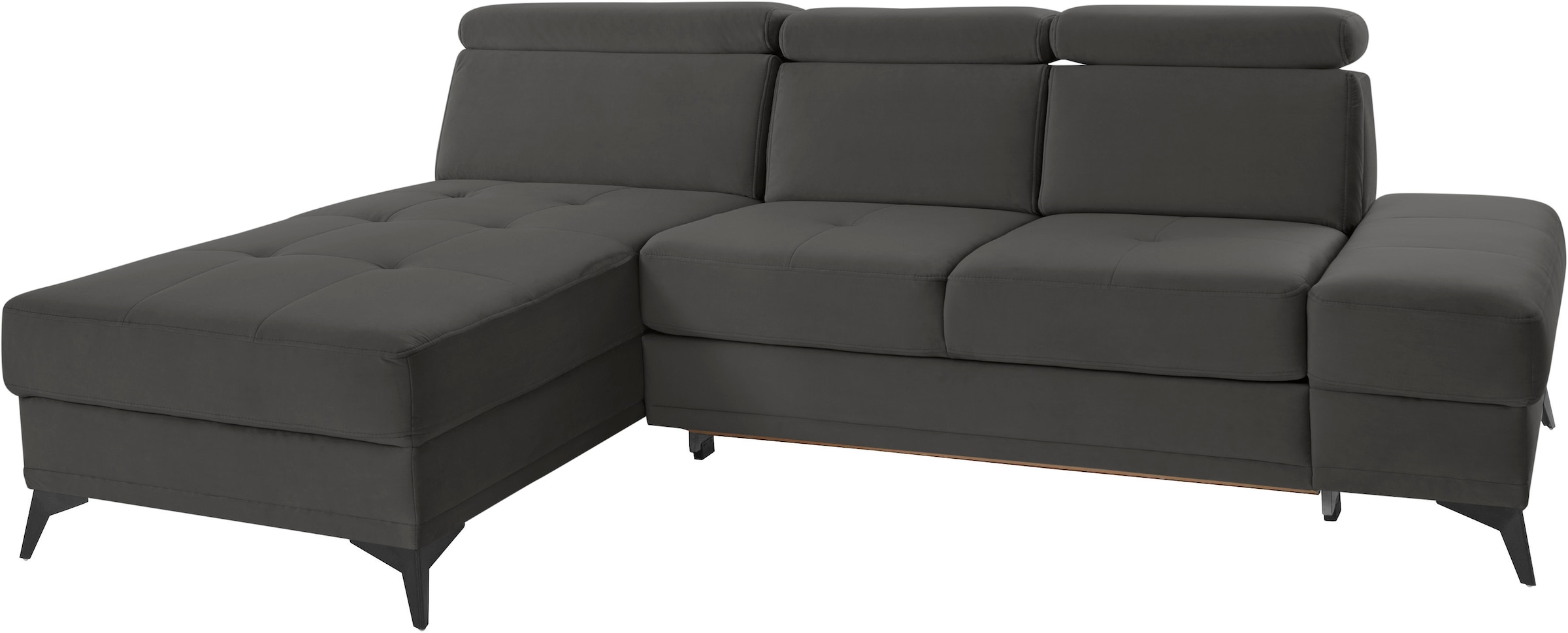 Home affaire Ecksofa »Cardiz L-Form« inkl.Kopfteilverstellung und Federkern wahlweise mit Bettfunktion